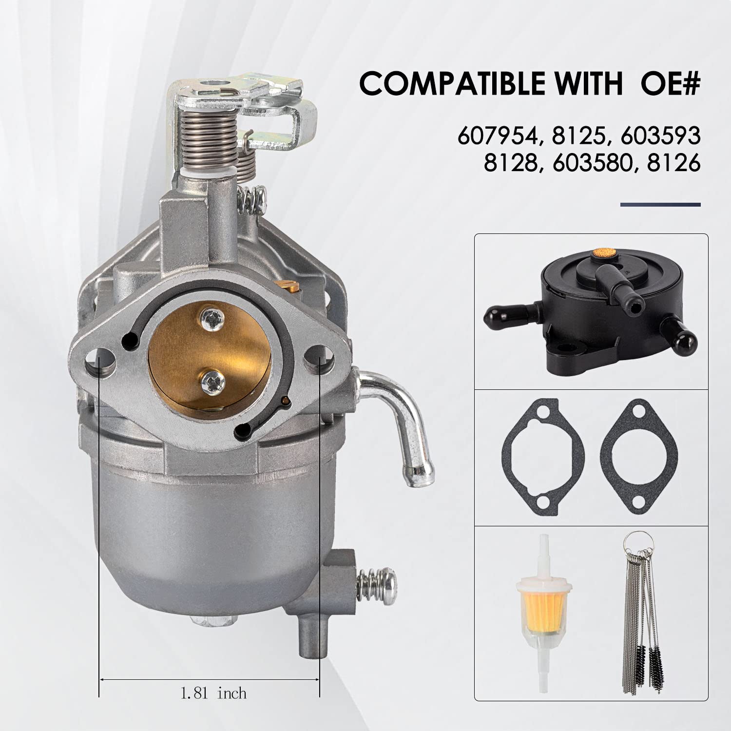 TANG Carburetor for Kawasaki 13HP FJ400D Engine - Fits EZGO RXV, TXT, Valor & MPT 800 Golf Carts (2010-2015)