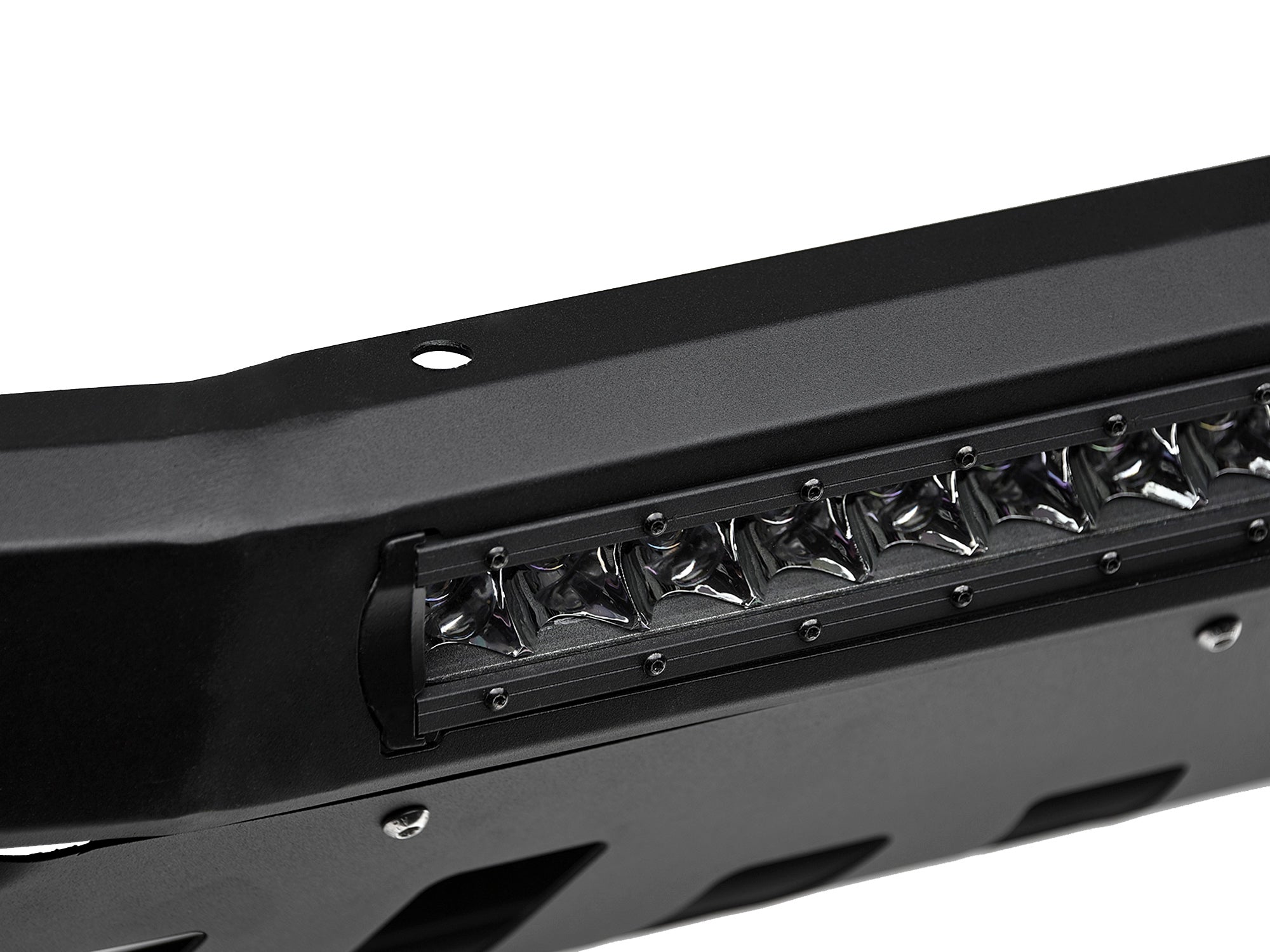 Armordillo 2004-2015 Nissan Titan Ar Series Bull Bar W/Led - Matte Black W/Aluminum Skid Plate