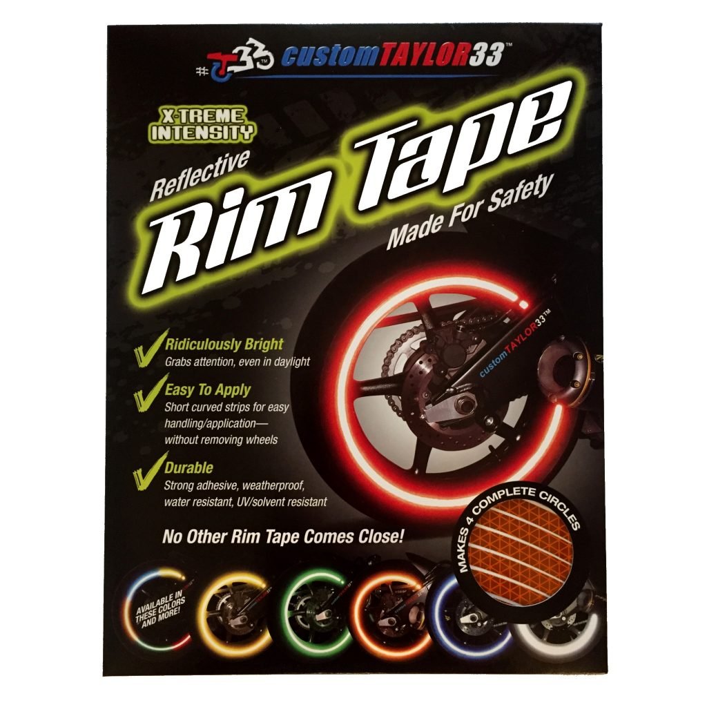customTAYLOR33 (All Vehicles Orange High Intensity Grade Reflective Copyrighted Safety Rim Tapes (Must Select Your Rim Size), 17