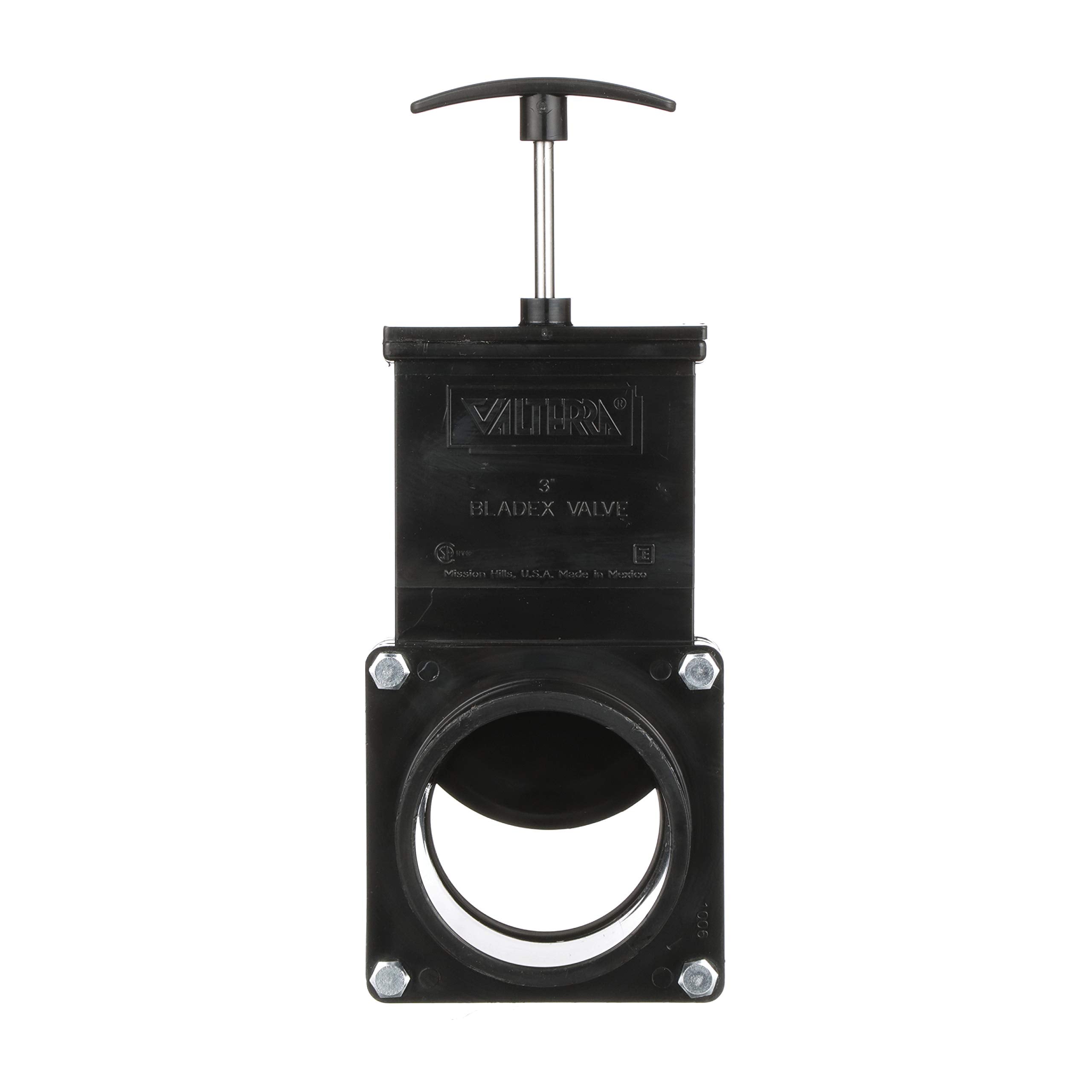 VALTERRA ABS Gate Valve for RV, Camper, and More  3Inch Hub x Spigot Connection