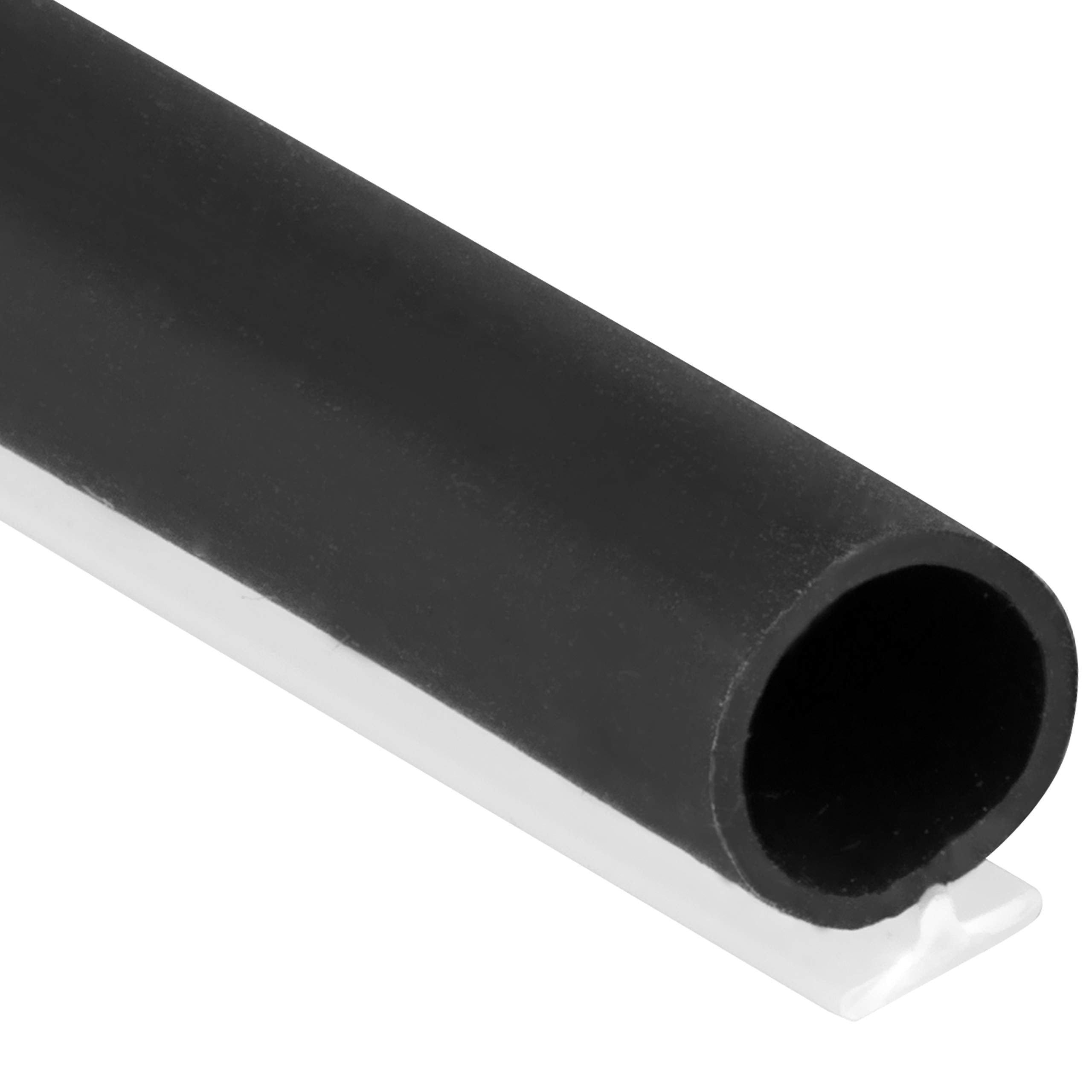 T-Slot Mount Window Weatherstrip Seal 5/16 Bulb Bubble For 3/16 Slot Receptacle 3 Colors & 5 Length Options (10', Black)