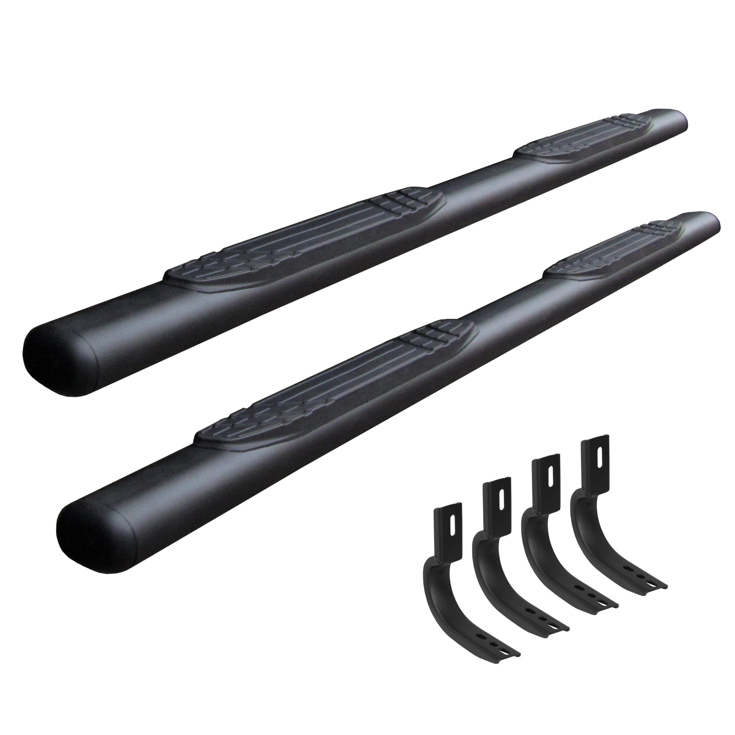 Go Rhino 104441587T 4 1000 Series Side Steps With Mounting Bracket Kit For Toyota 07-21 Tundra (Crew Cab Pickup)