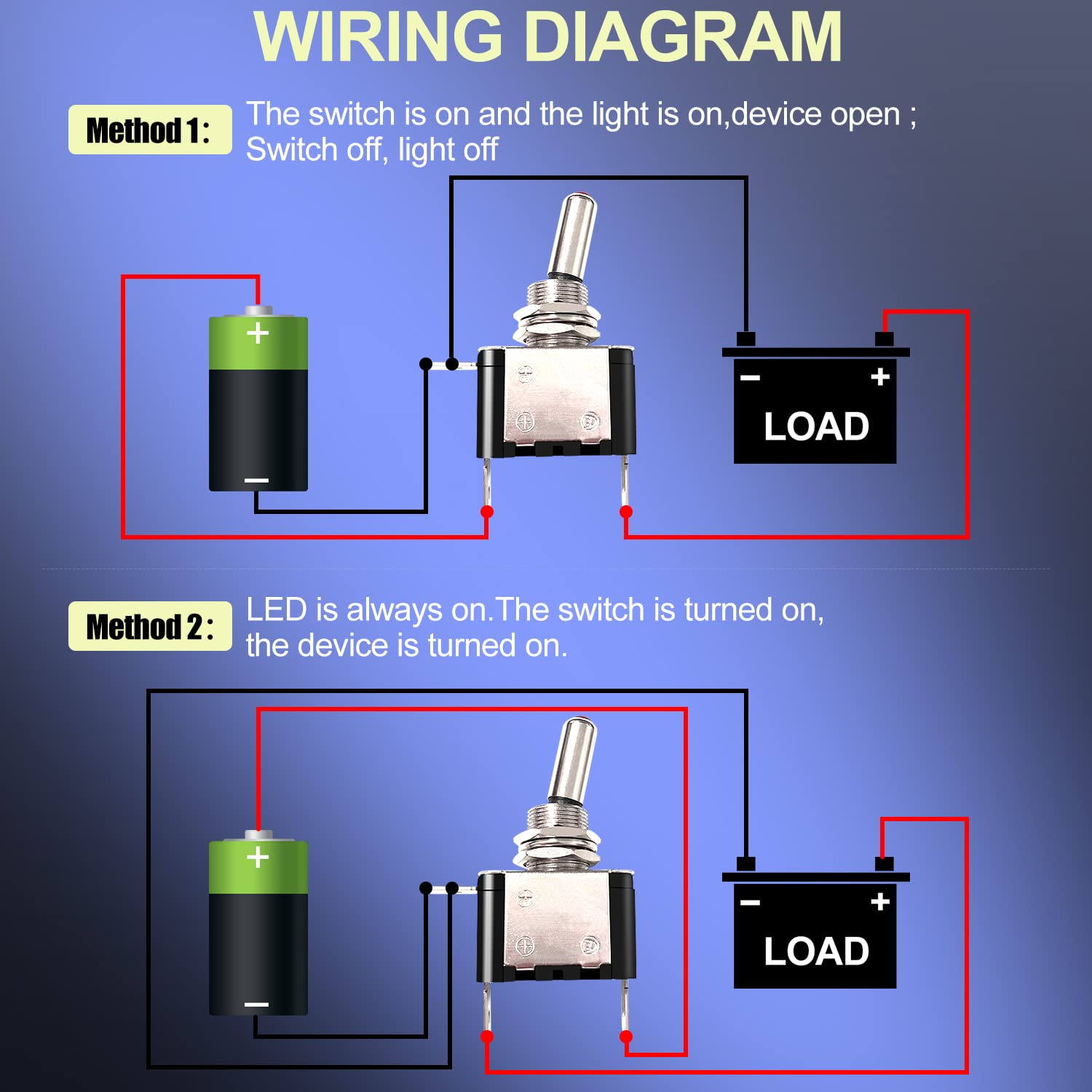 Twidec/3Pcs Rocker Lighted Toggle Switch 12V 20A Heavy Duty Racing Car Automotive Auto Spst On/Off Toggle Switch White Led Illuminated 3Pin Asw-07Dw