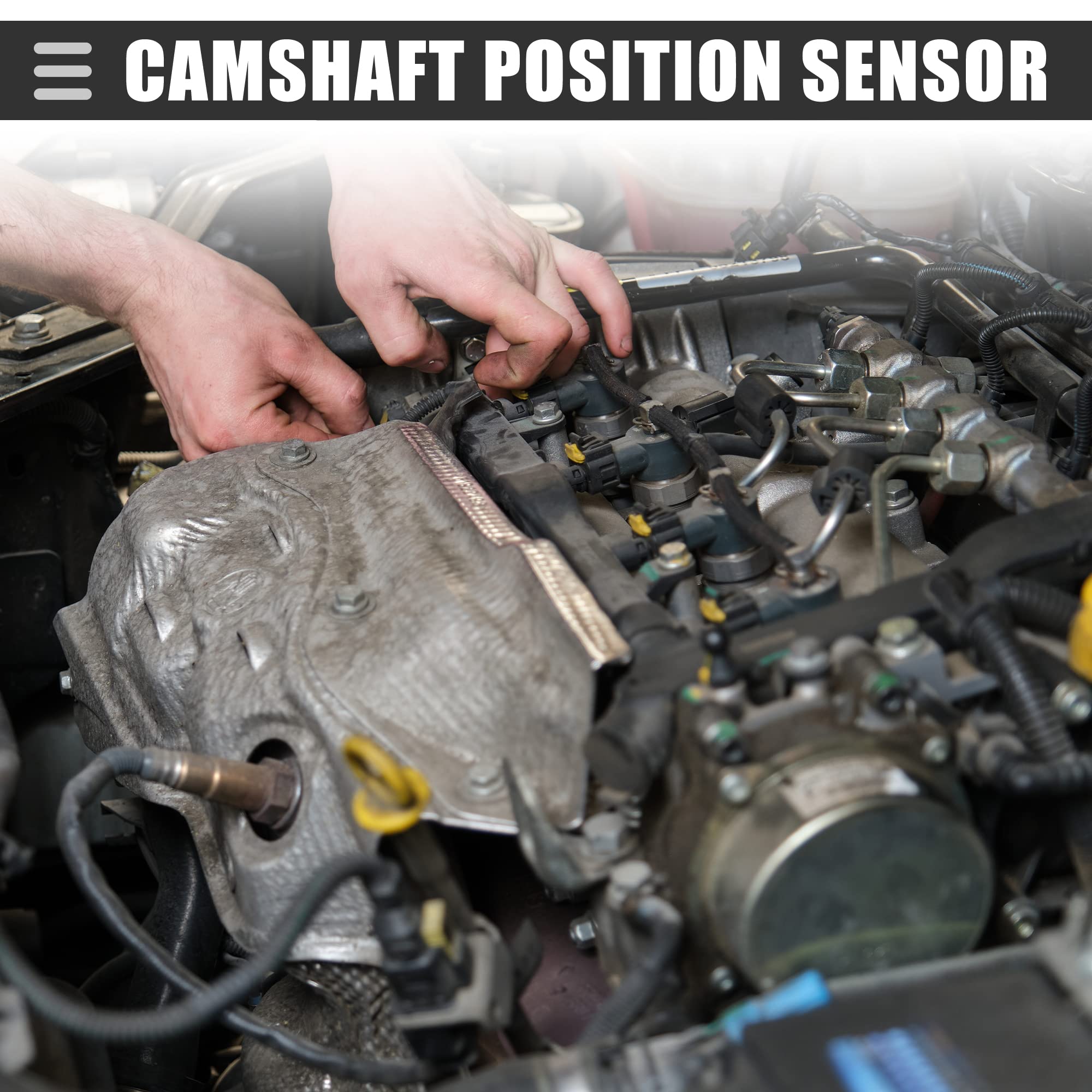 Motoforti Camshaft Position Sensor for Mercedes-Benz C300 2013-2014, Black, A2769051100, 1.93x1.54x0.98