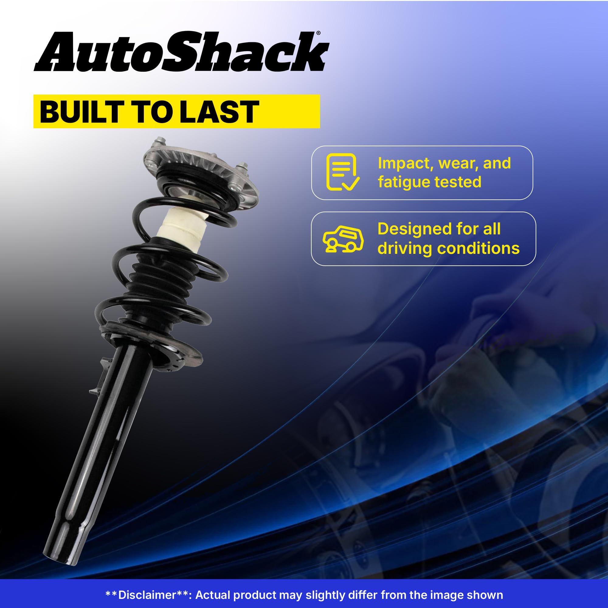AutoShack Front Complete Struts Coil Springs Assembly Pair Driver and Passenger Side Replacement for 2012-2017 Toyota Camry 2.5L