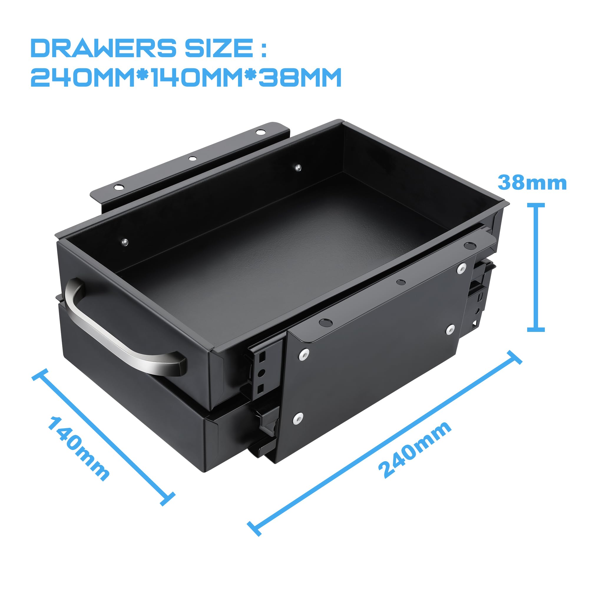 Dna Motoring Round Mechanics Roller Seat Creeper Stool With Padded Cushion, Tool Storage Drawer & Tray, 300 Lbs Max Weight Capac