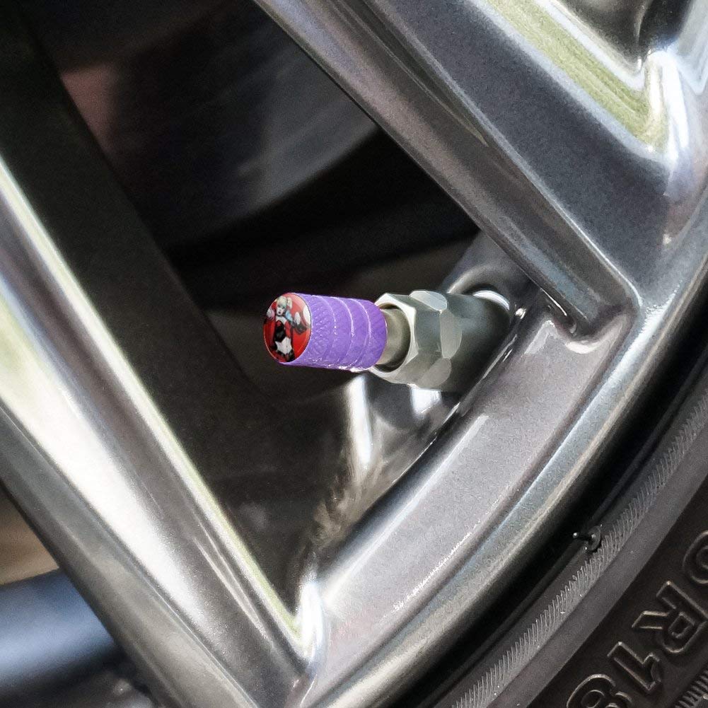 Graphics & More Harley Quinn Character Tire Rim Wheel Aluminum Valve Stem Caps