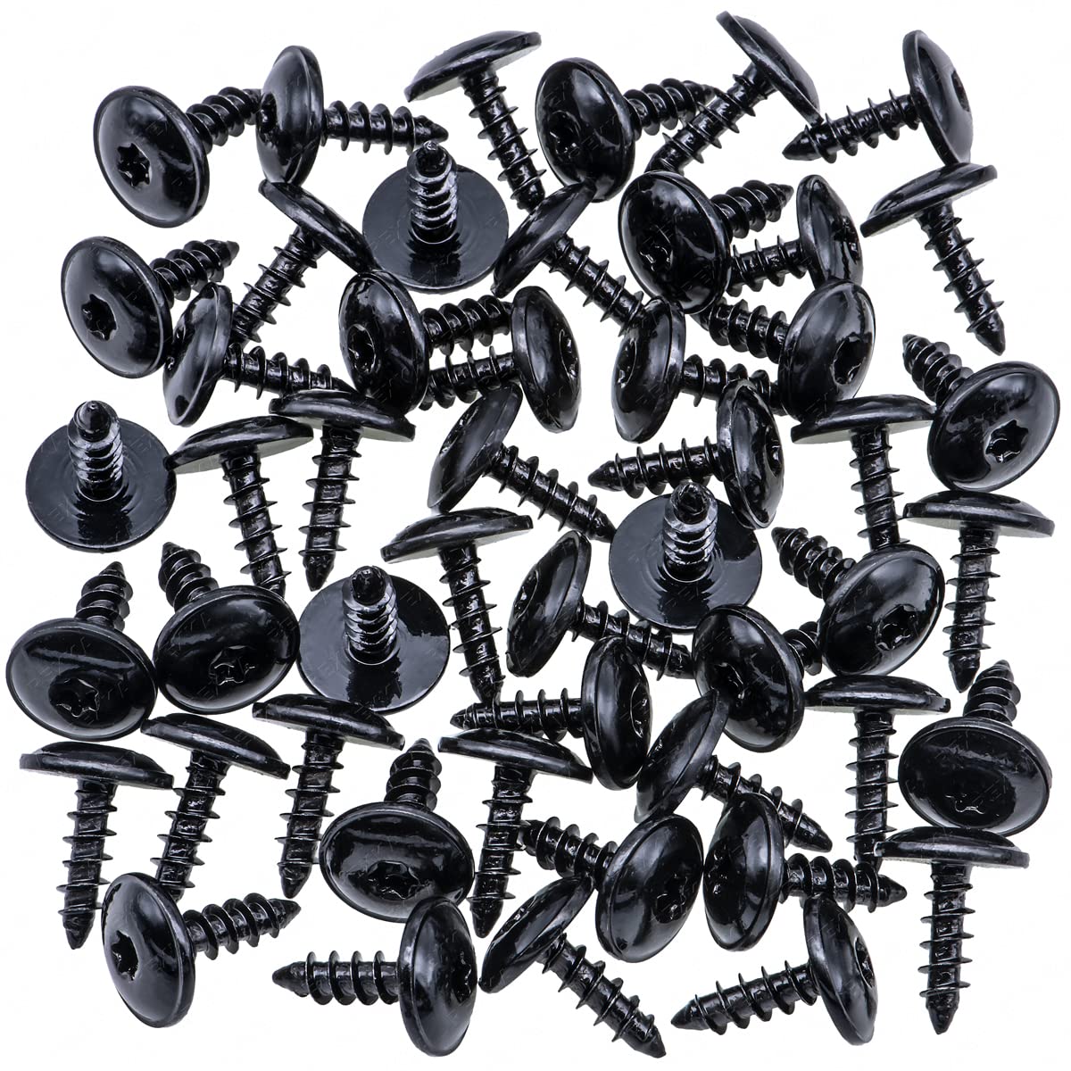 Rexka 50Pcs T25 Fender Liner Splash Shield Bumper Cover Self Tapping Torx Screw Compatible With N90974701 Volkswagon Audi Porsch