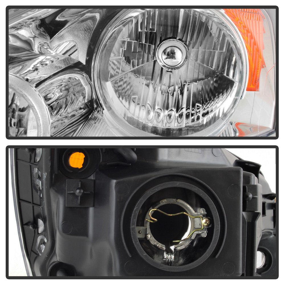Acanii - For 2007-2011 Honda Crv Cr-V Headlights Headlamps Front Light Assembly Pair Replacement Driver + Passenger Side