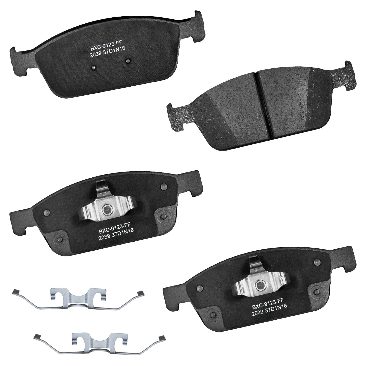 Bendix Premium Sbc2039 Ceramic Front Brake Pads For Ford Escape 2019-2017, Transit Connect 2017-2014, Lincoln Mkc 2019-2018