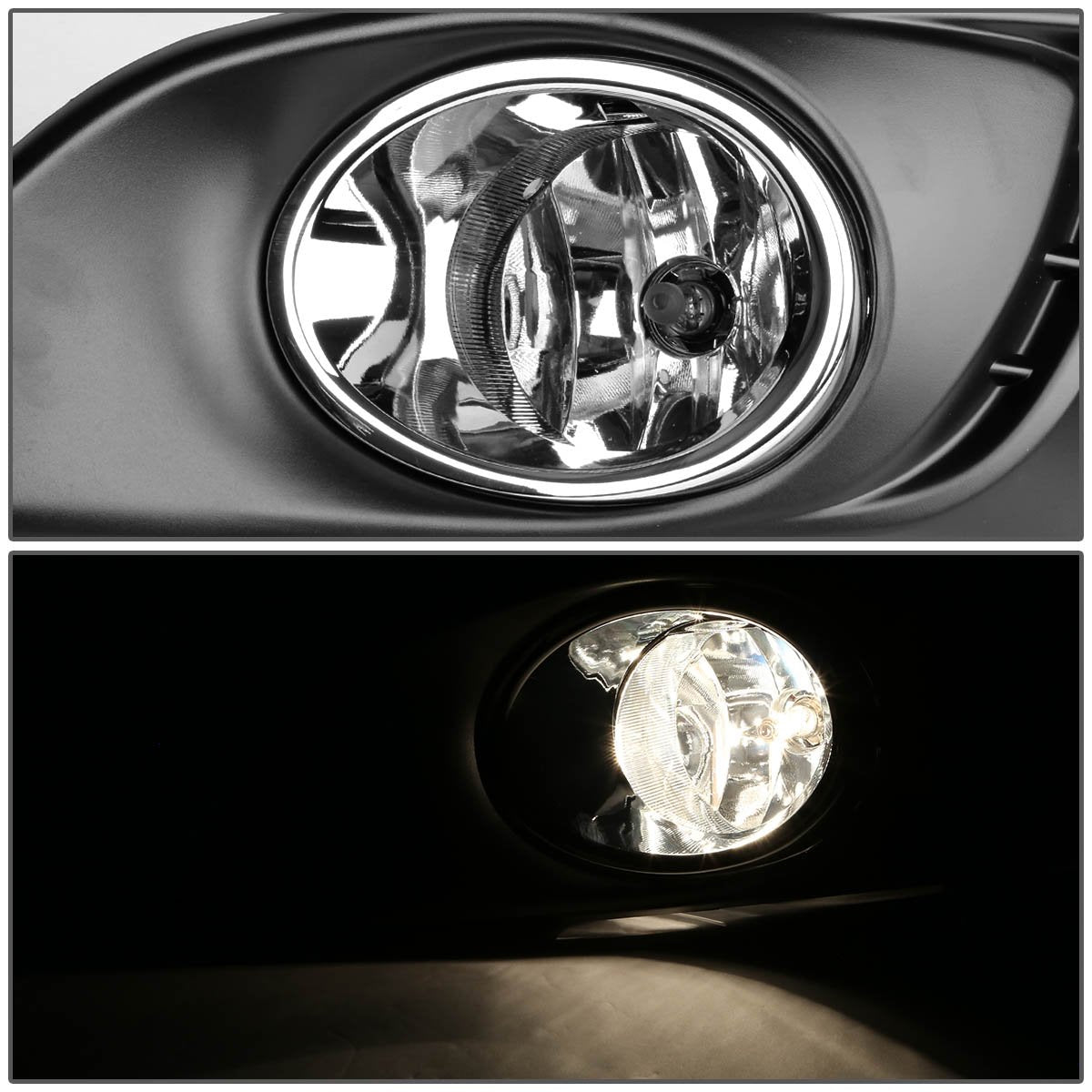 Dna Motoring Fl-Ztl-158-Ch Front Bumper Fog Light Driver & Passenger Side Enhance Visibility [Compatible With 11-15 Chevy Sonic