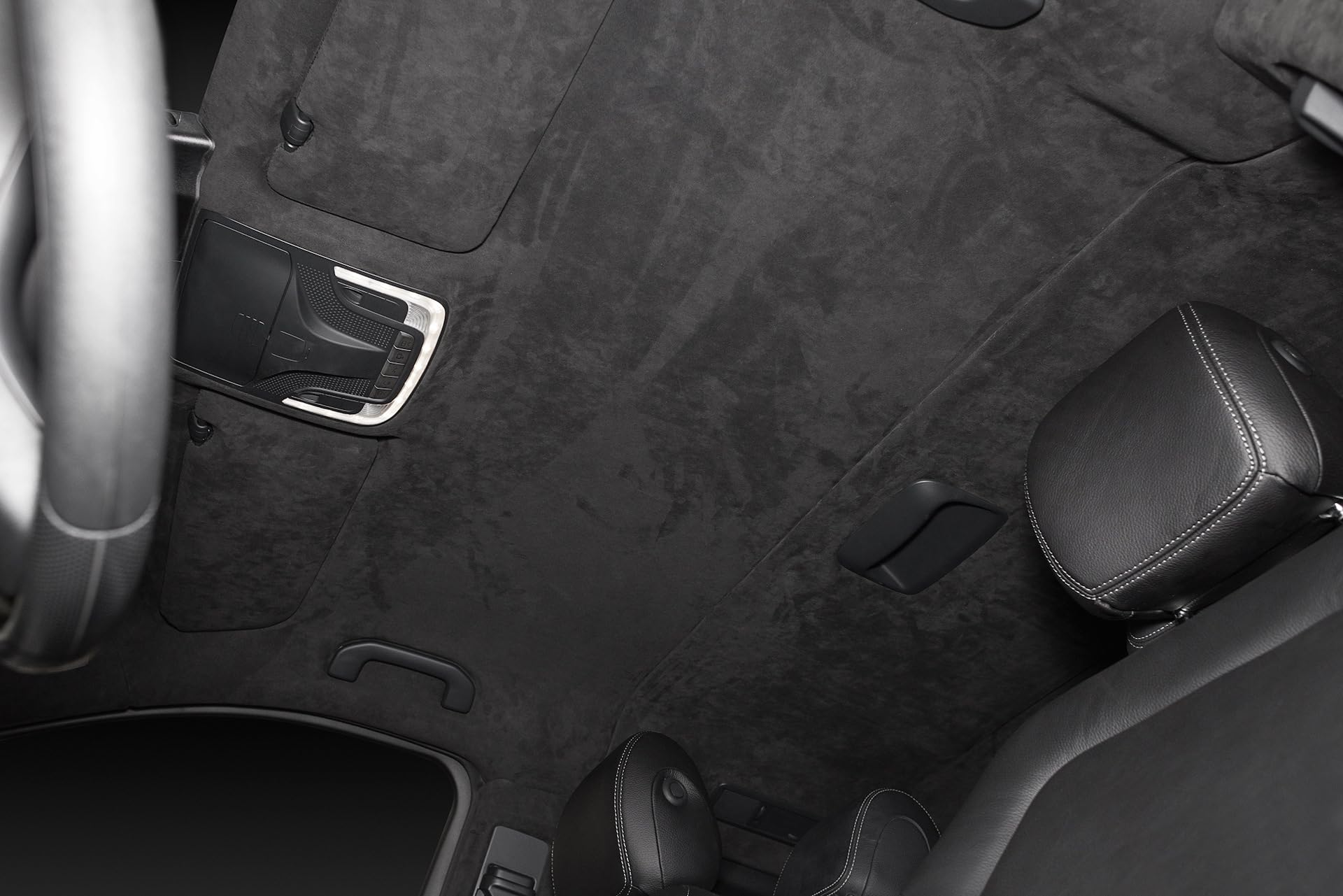 Car Elements Suede Headliner Fabric With Foam Backing 60'' W  36'' L Black Auto Suede Headliner Material Car Roof Upholstery Fab