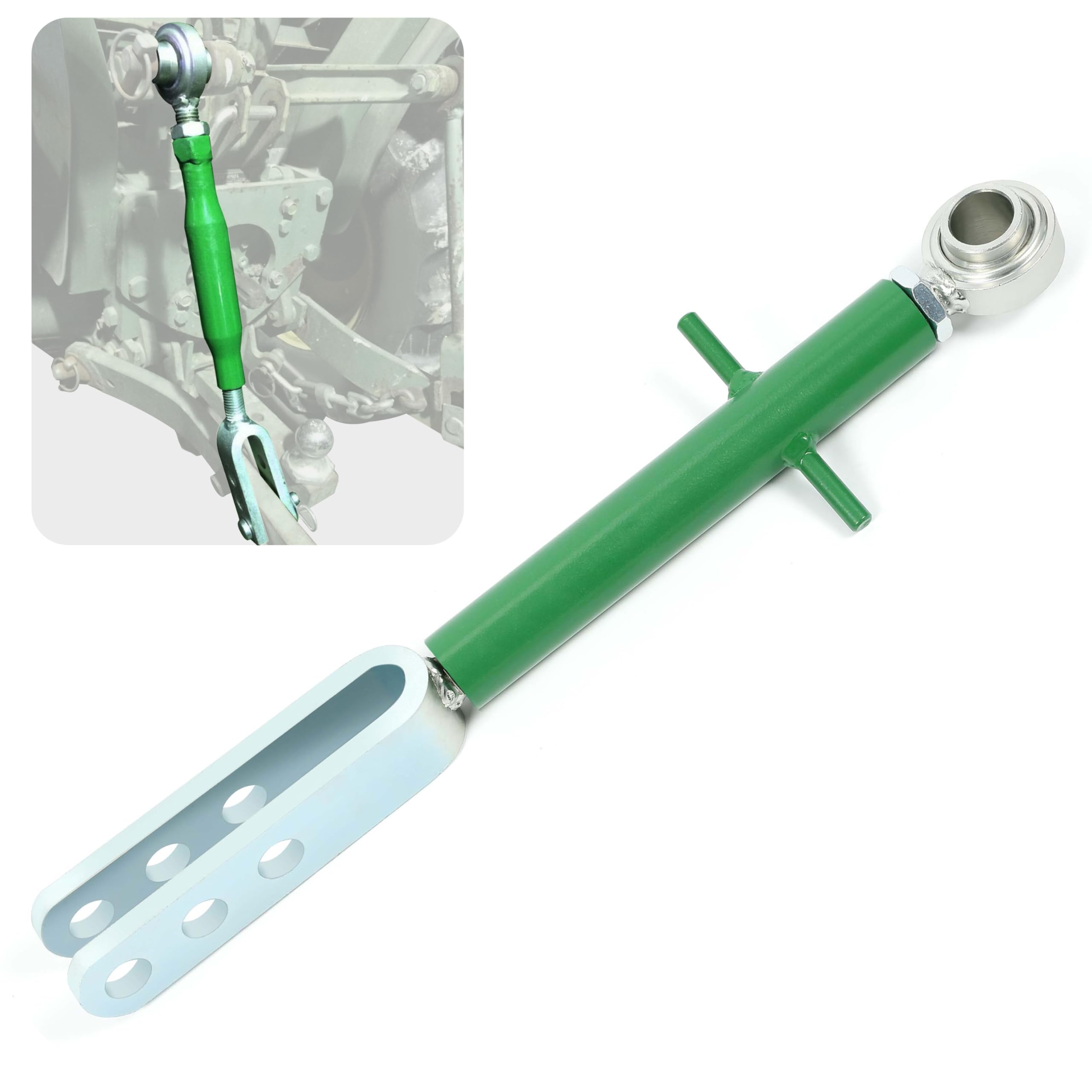 HECASA 3 Point Lift Link Compatible with John Deere 870 970 1070 Replacement for AM877572 Tractors Hitch Lift Top Link Green Sil