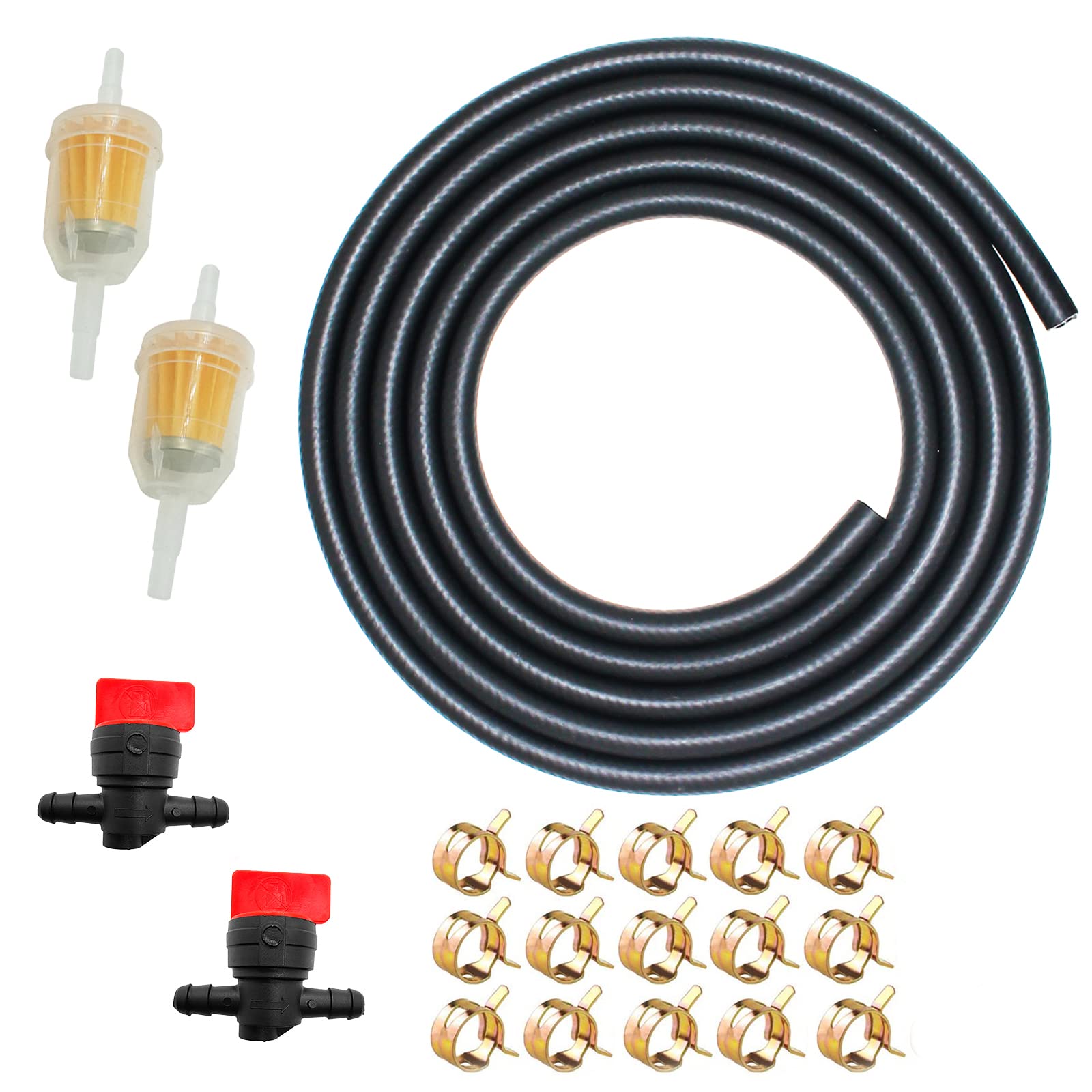 1/4 Id Fuel Line Nbr 10Ft 1/4 Inch Fuel Line Hose 4An 6Mm For Small Engines Fuel System, E85 & E10,Oils, Etc.