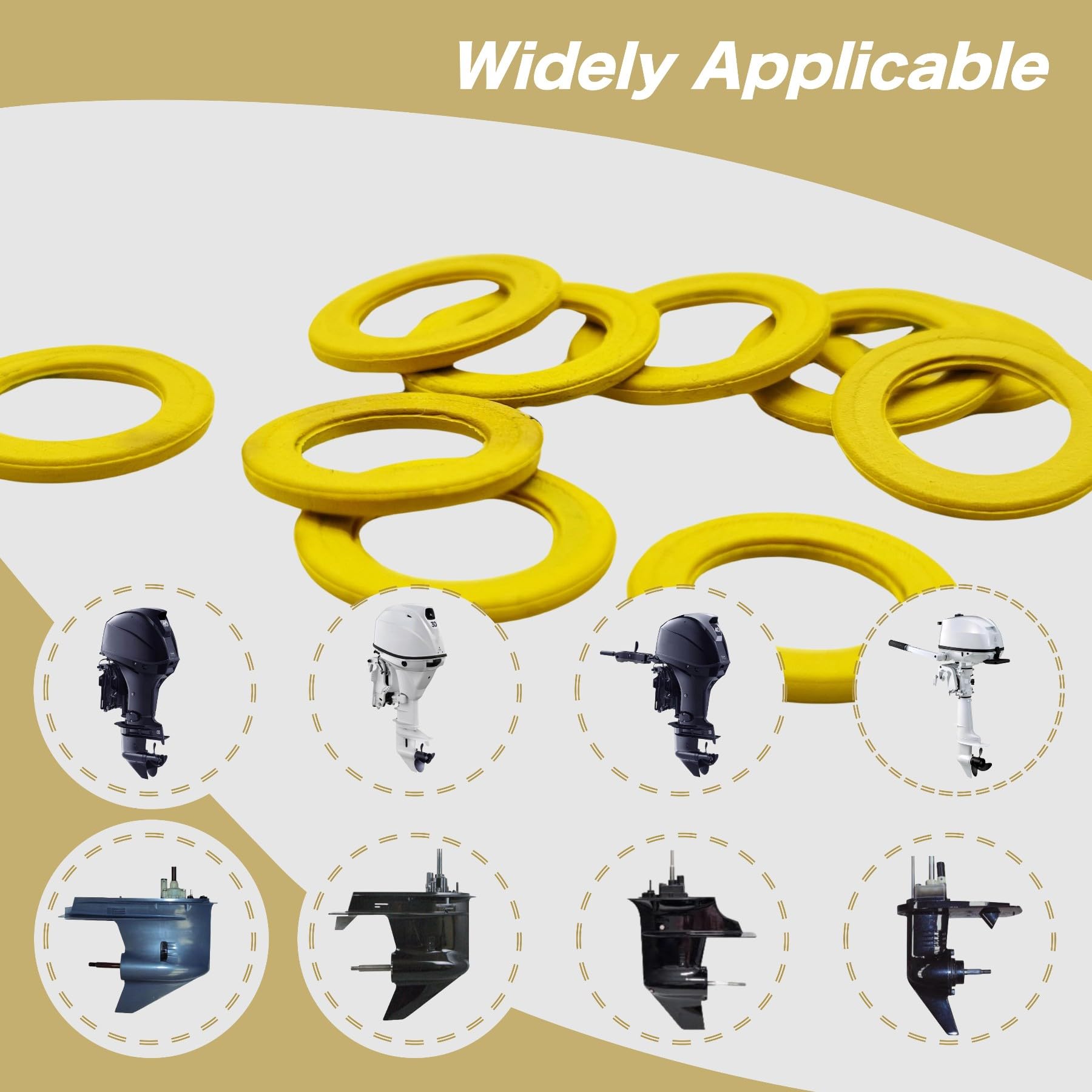 Jlm Marine 10 Pcs 830749 Drain Screw Gaskets For Mercury Mariner And Mercruiser Engines Gearcase Driveshaft Gear Housing Washer