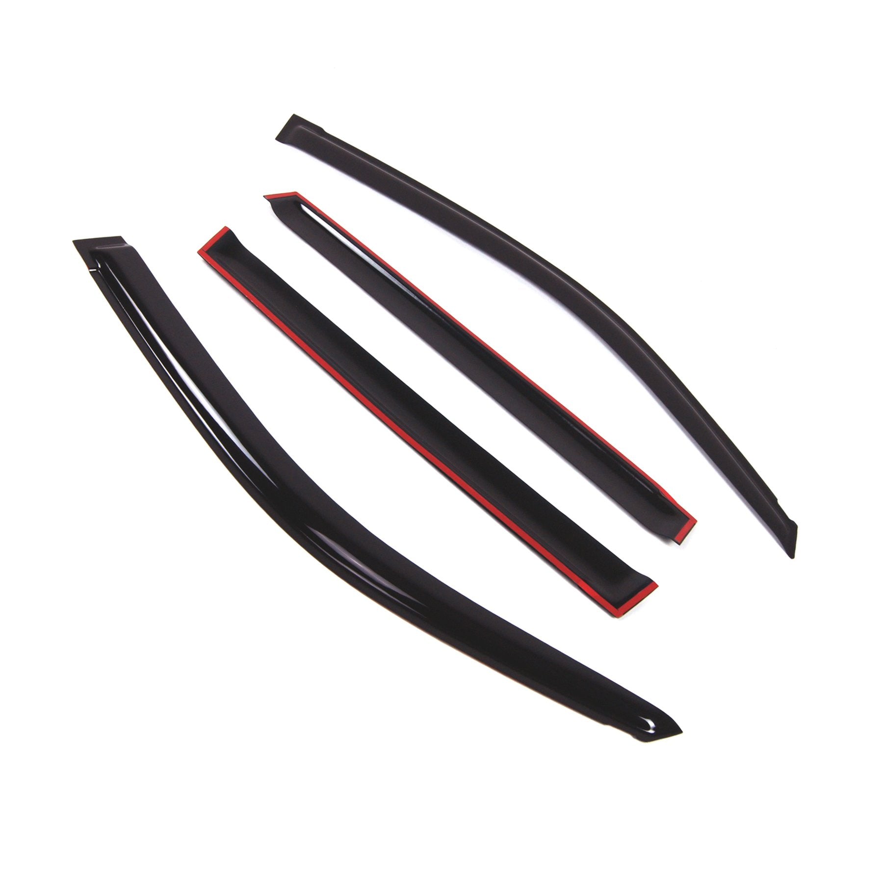 TuningPros Outside Mount Window Vent Visors Rain Guards Compatible with Lexus GX460 2010-2016 | Side Window Wind Deflectors Rain