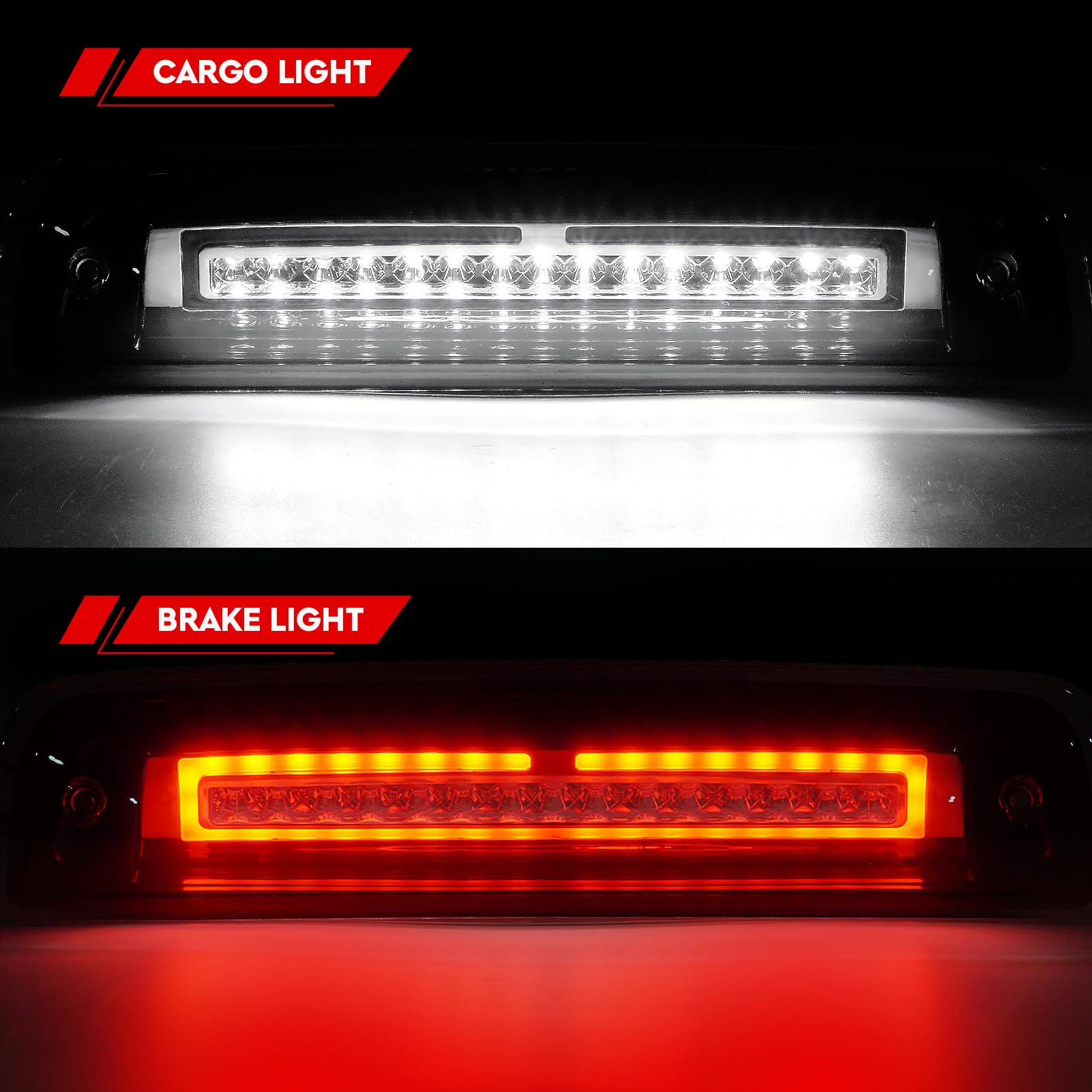 Tresound Led 3Rd Brake Cargo Light For 2009-2017 Dodge Ram 1500, 2010-2017 Dodge Ram 2500 & 3500 Third Center High Mount Stop La