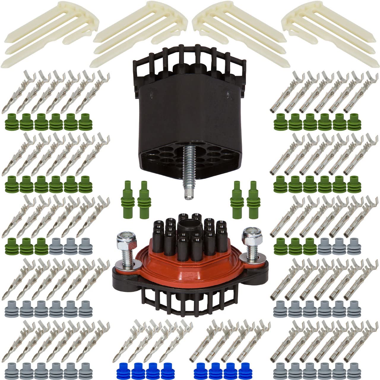 Delphi Weatherpack 22 Position Connector Kit 12 To 20 Awg W/Locks