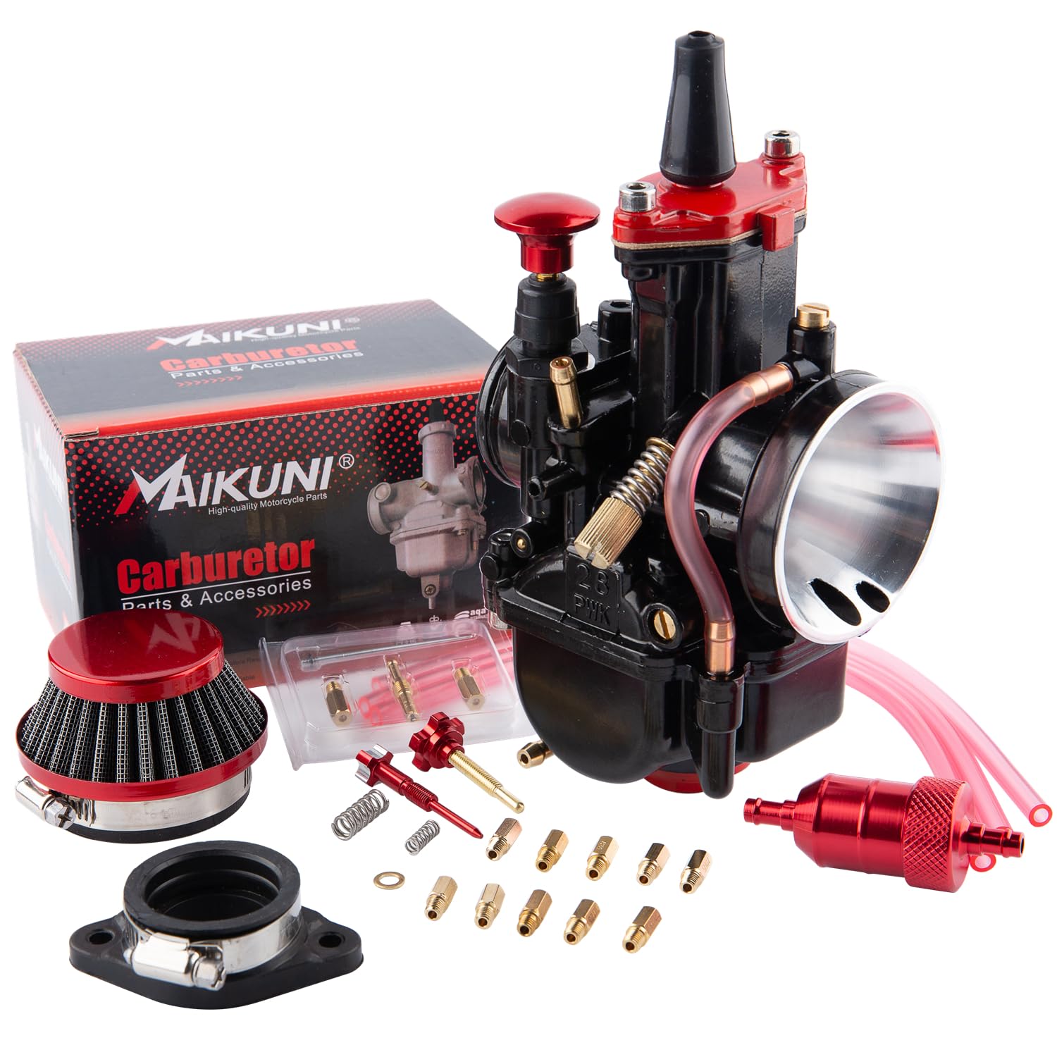 Pwk Carburetor 26Mm Racing Carb 75Cc To 125Cc 2T 4T Engine Carburetor Kits For Dirt Bike Motocross Motorcycle Scooter Atv Quad W