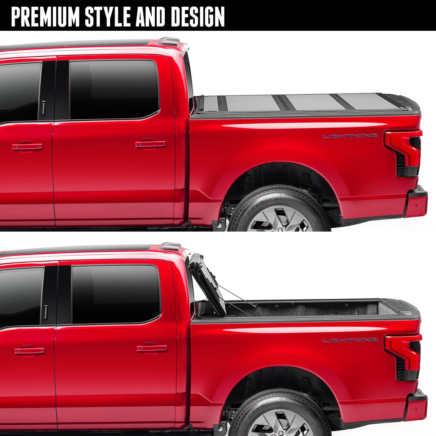 Bak Bakflip Mx4 Hard Folding Truck Bed Tonneau Cover | 448207 | Fits 2009 - 2018, 2019 - 2021 Classic Dodge Ram 5' 7 Bed (67.4)