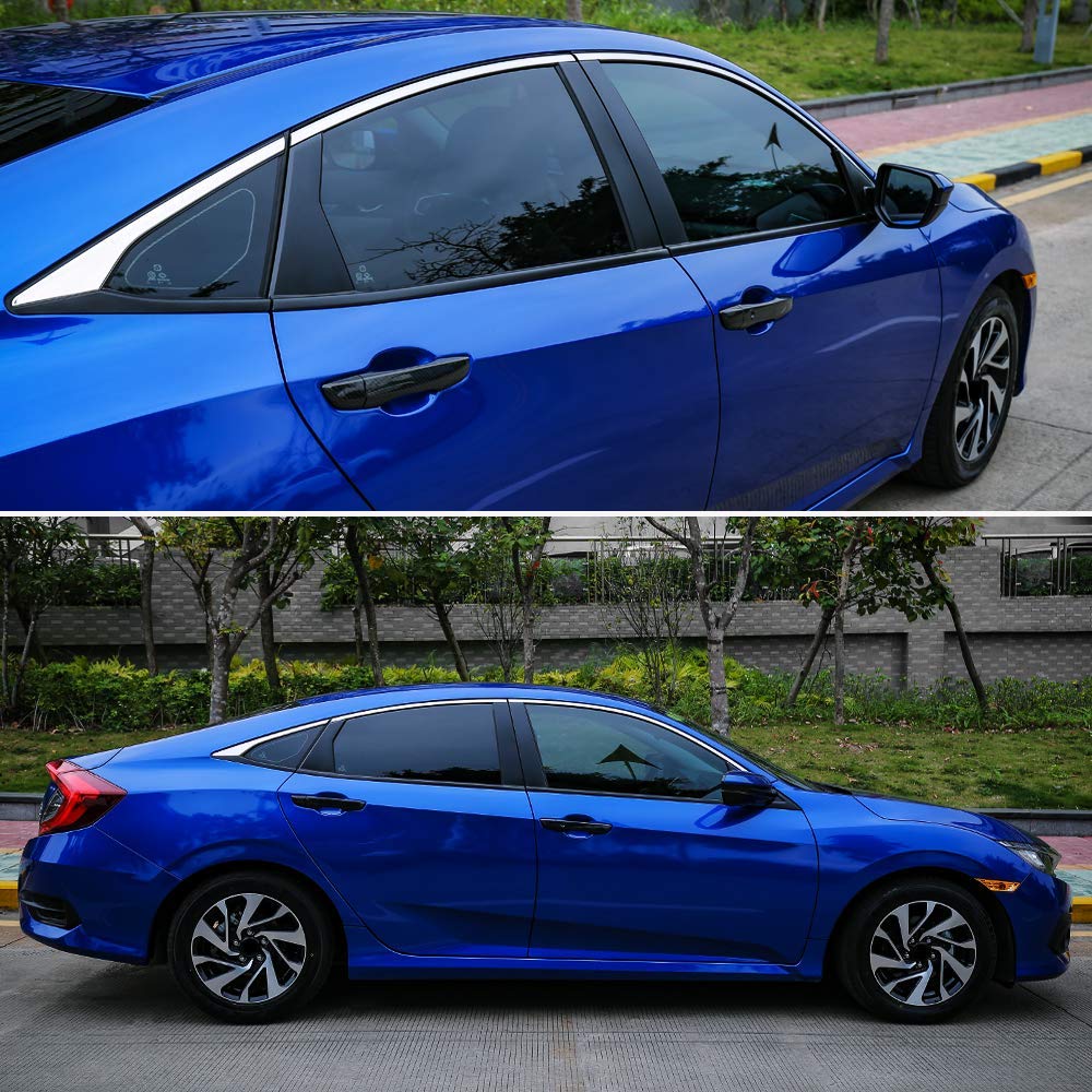 Thenice For 10Th Gen Civic Carbon Fiber Grain Door Handle Cover Exterior Decoration Compatible With Honda Civic 2017 2018 2019 2