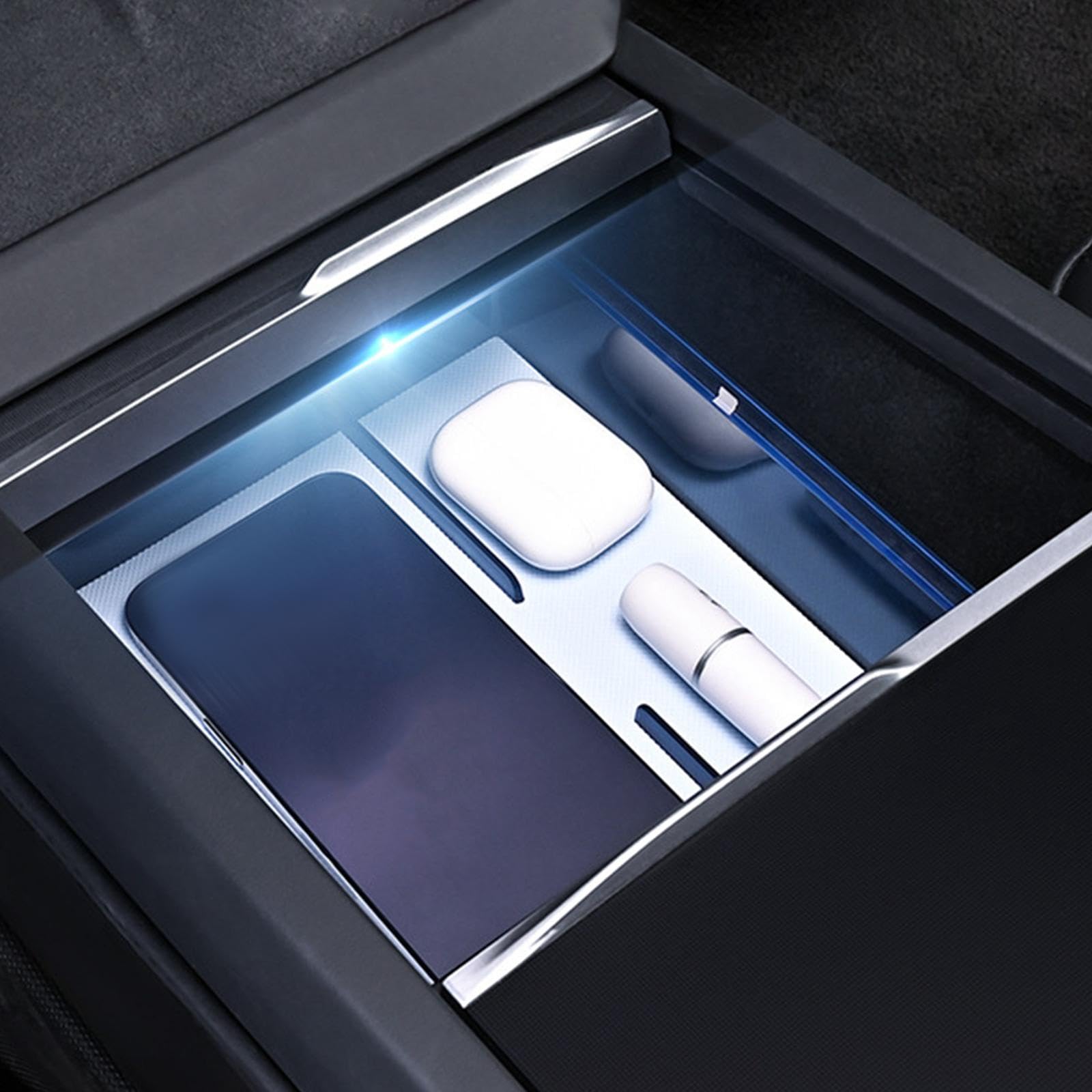 Enakshi Center Console Organizer Fittings Vehicle Accessories for Tesla Model 3