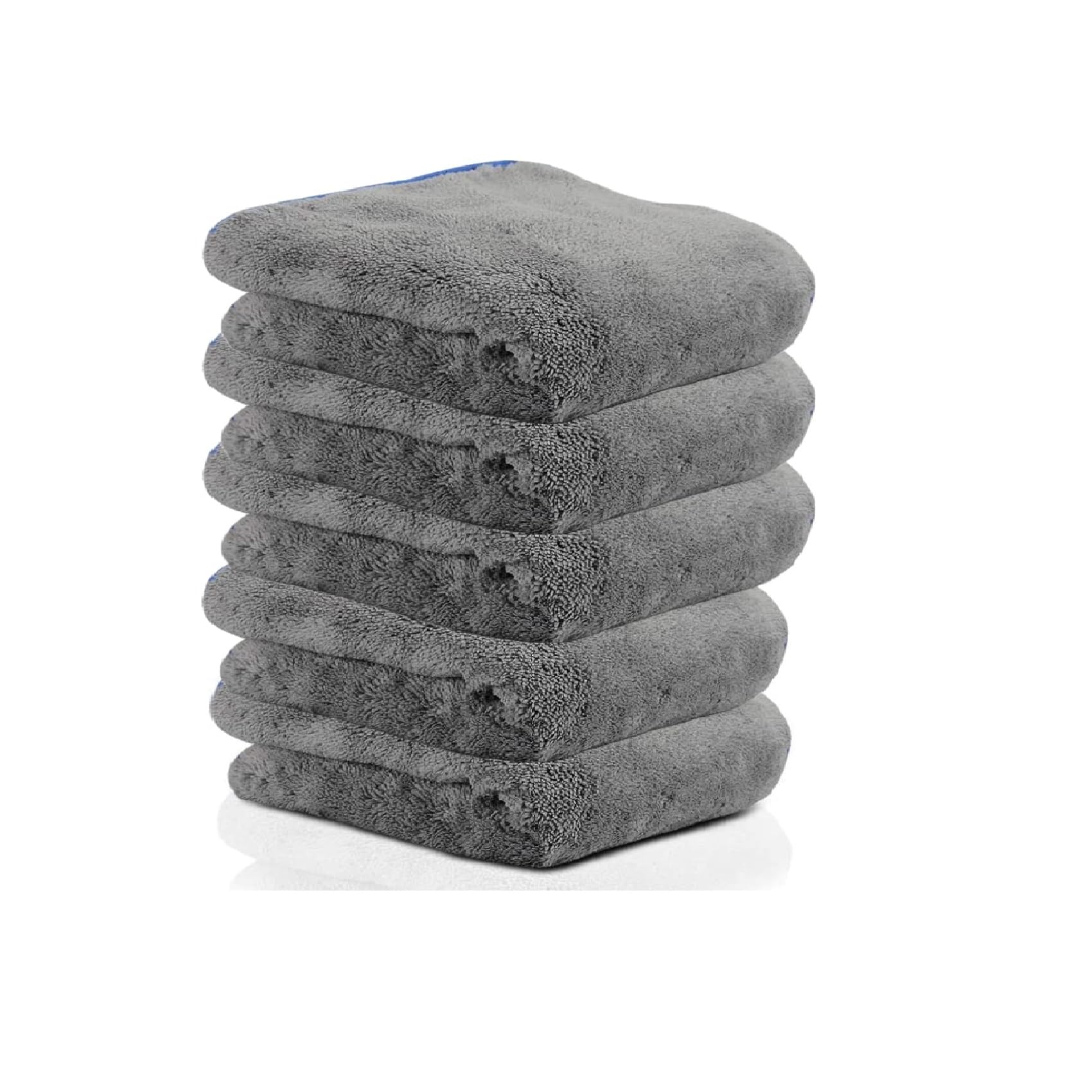 Auto Hub 500 GSM, Microfiber Double Layered Cloth 30x40 Cms 5 Piece Cloth Set, Extra Thick Microfiber Cleaning Cloths Perfect fo