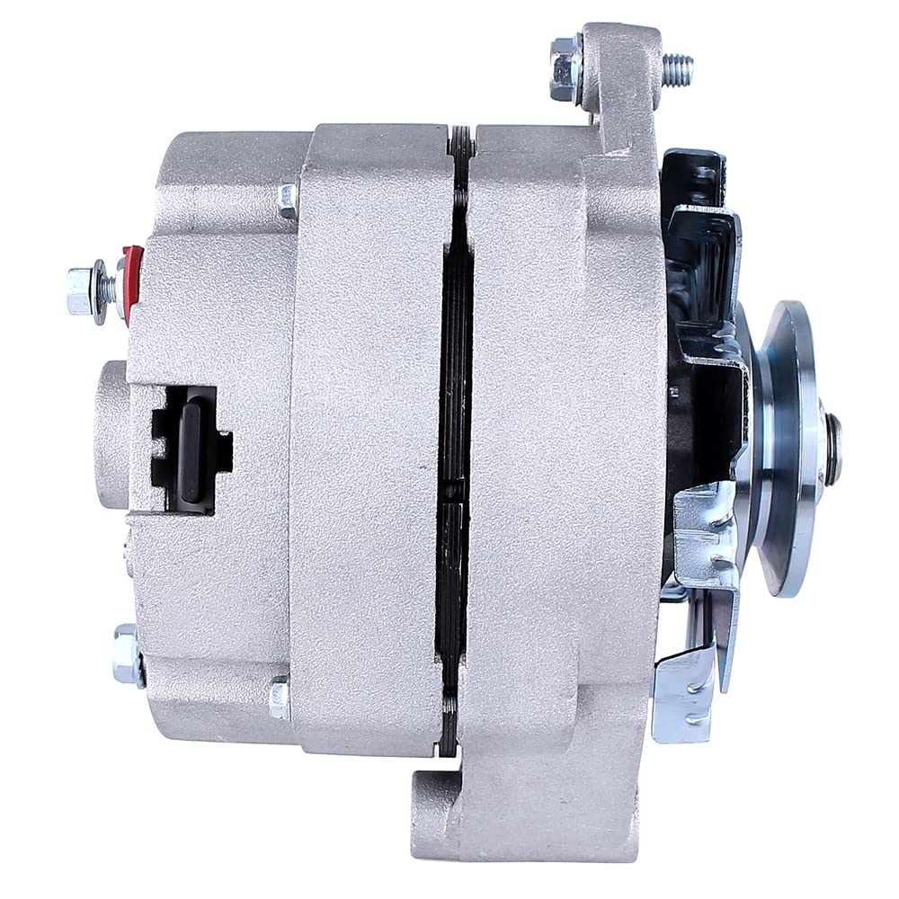 Rareelectrical New Delco Type Single 1 One Wire Self Energizing Se Alternator Compatible With 12 Volt 63 Amp