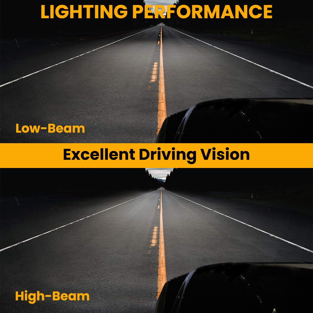Spec-D Tuning Led Light Bar Jet Black Housing Clear Lens Projector Headlights Lamps Compatible With 2007-2013 Chevy Silverado 1500, Left + Right Pair Headlamps Assembly