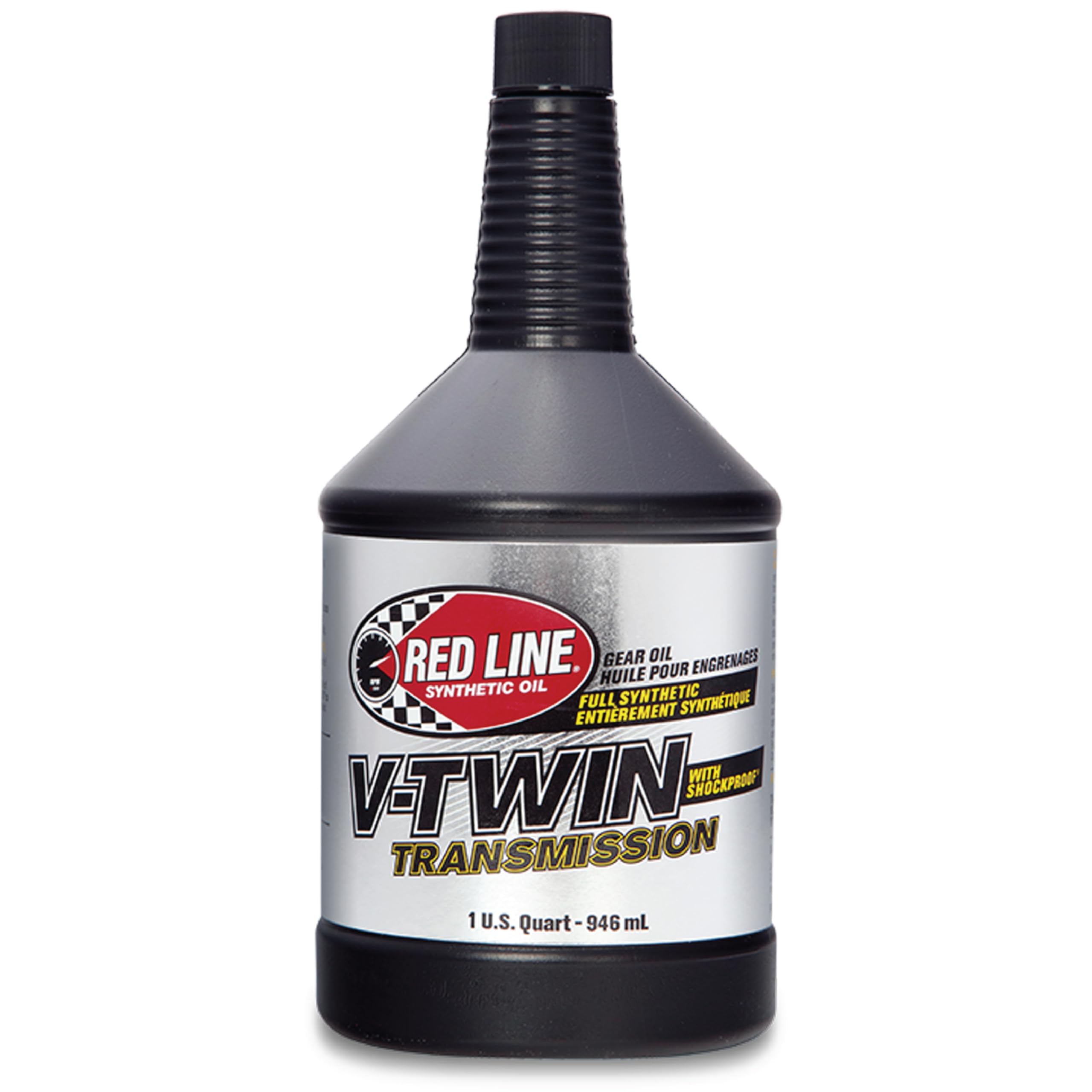 Red Line 42804 Full Synthetic Gear Oil, V-Twin Transmission Oil With Shockproof - 1 Quart