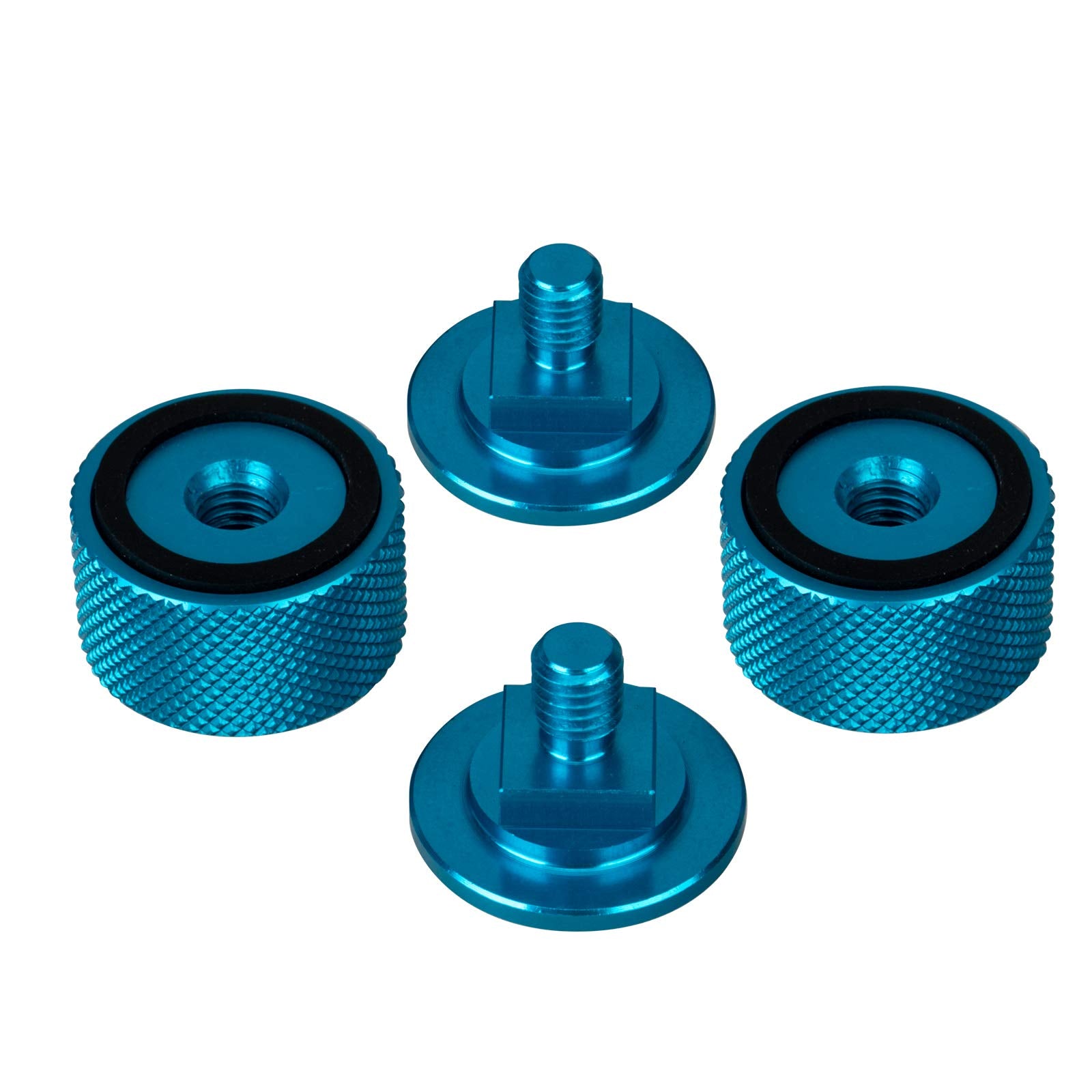 3Mirrors Welding Hood (Pipeliner) Helmet Fasteners Sky Blue Headgear Replacement Parts Accessories Screws Flip Hood Aluminum -An