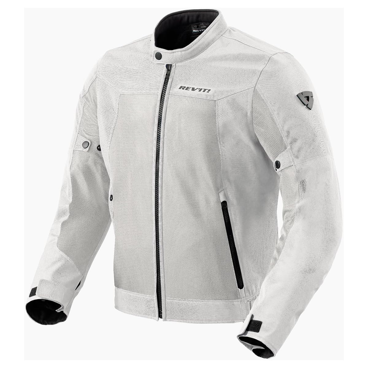 REVIT! Mens Eclipse 2 Mesh Motorcycle Jacket (Silver - Medium)