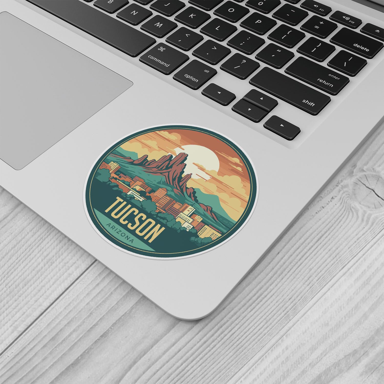 Tucson City Sticker - Waterproof Vinyl Decal for Car Bumper, Laptop, Water Bottle, Wall, and Window, Size - 5'' Longer Side