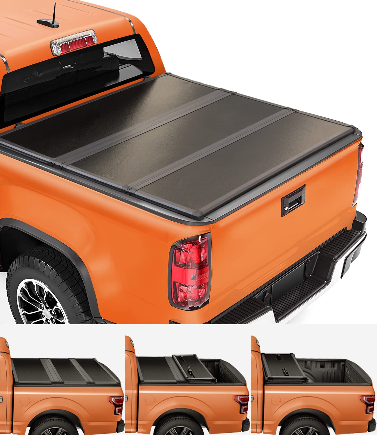 Tiptop Soft Quad-Fold Tonneau Cover Truck Bed For 2015-2024 Colorado/Canyon 6.2Ft Bed (74'') | Tpx4 |