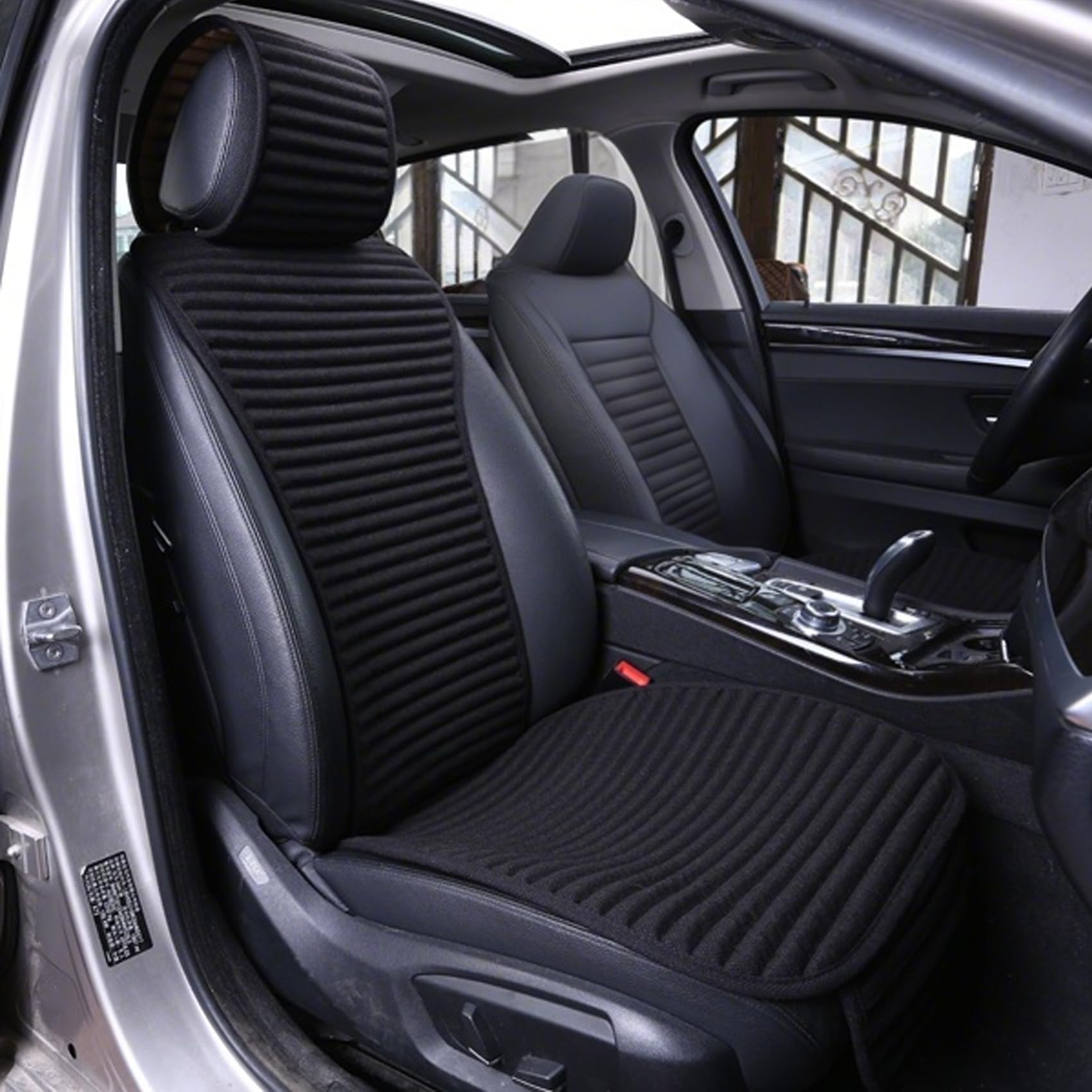 Suninbox Car Seat Covers,Cloth Cars Seat Covers,Universal Fabric Car Seat Covers,Front Seats Only Air Bag Compatible,Cooling Car