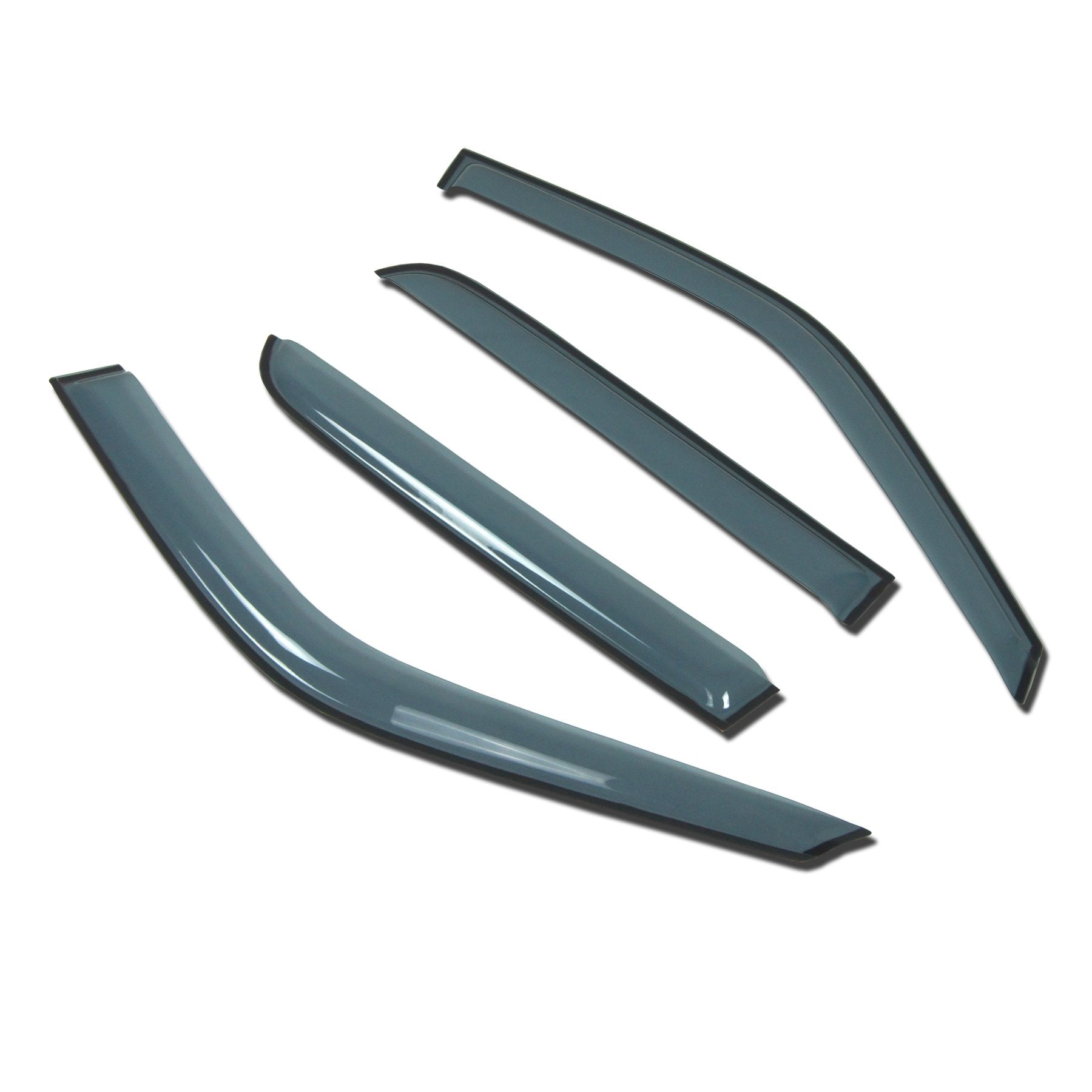 Tuningpros Outside Mount Window Vent Visors Rain Guards Compatible With Hyundai Elantra 1996-2000 | Side Window Wind Deflectors