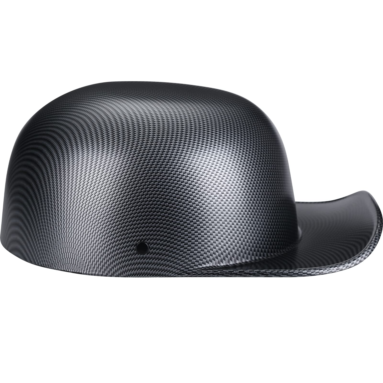 Yesmotor Baseball Motorcycle Helmet Half Cap For Bike Cruiser Chopper Moped Scooter- Dot Approved (Carbon Fiber, Xl)