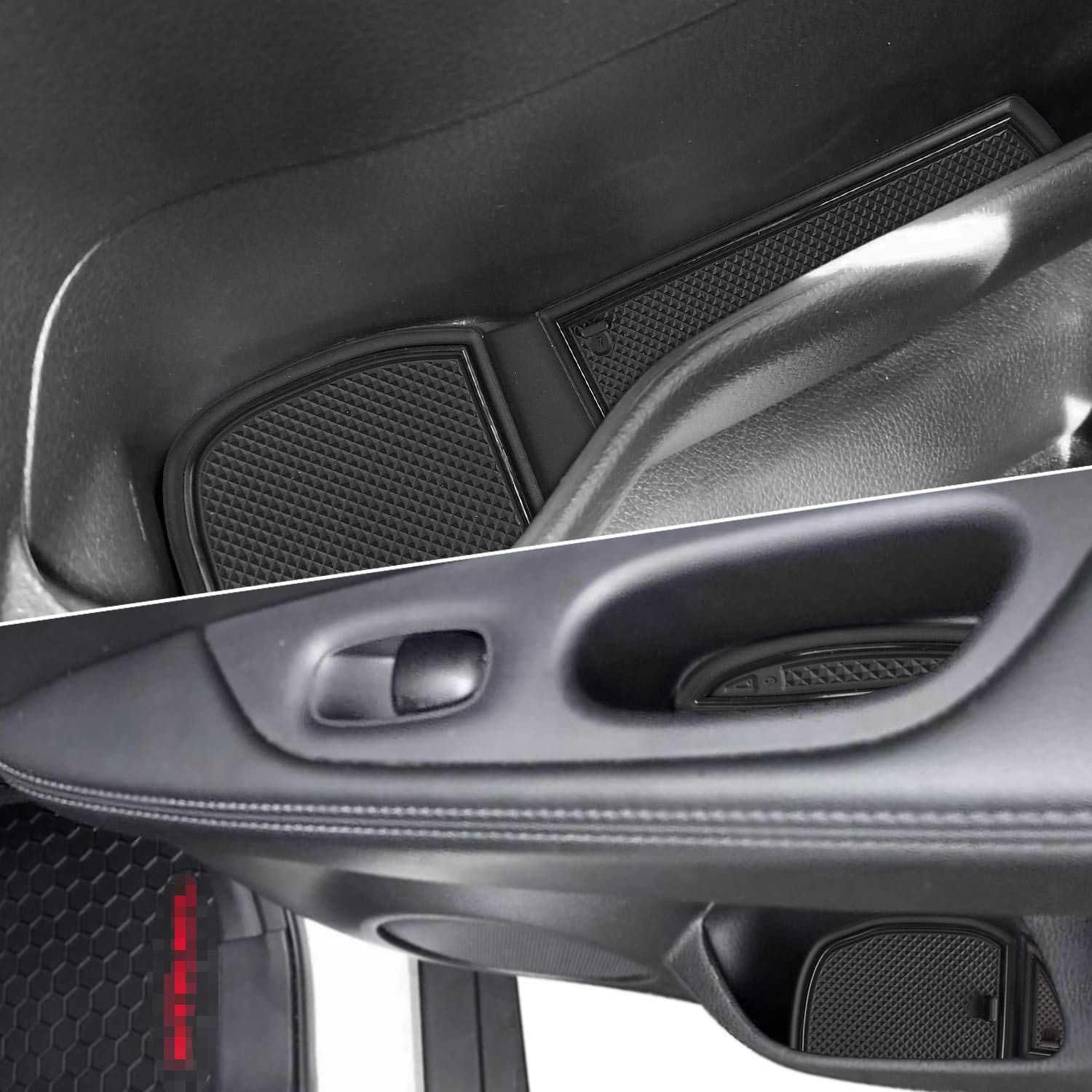 Auovo Anti Dust Mats Set for Rogue Accessories, Custom Fit, Rubber, Black, 19pcs, Compatible with 2014-2020 Models