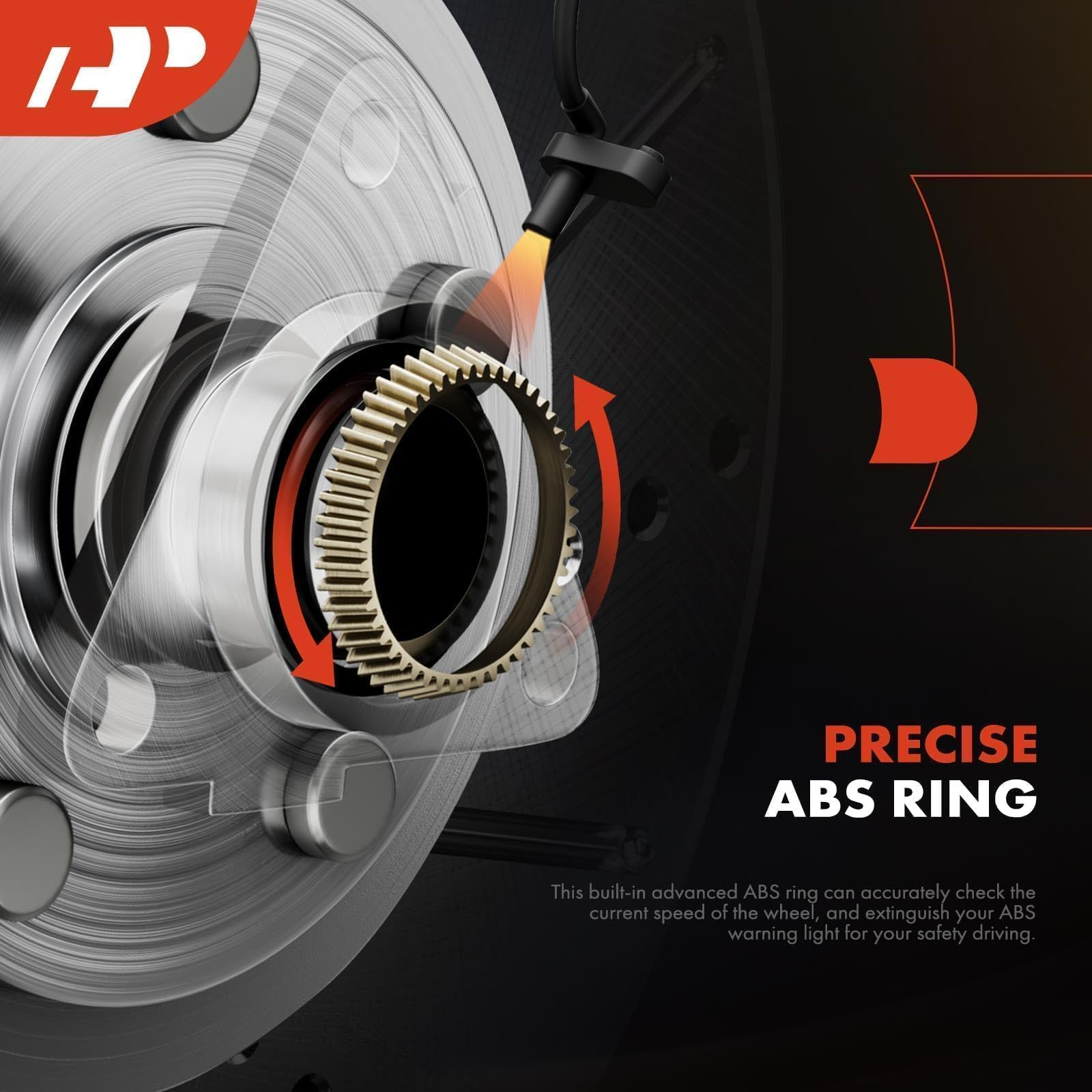 A-Premium 2 X Front Wheel Bearing And Hub Assembly With Abs & 5-Lug Compatible With Ram 1500 2012-2018, 1500 Classic 2019-2022