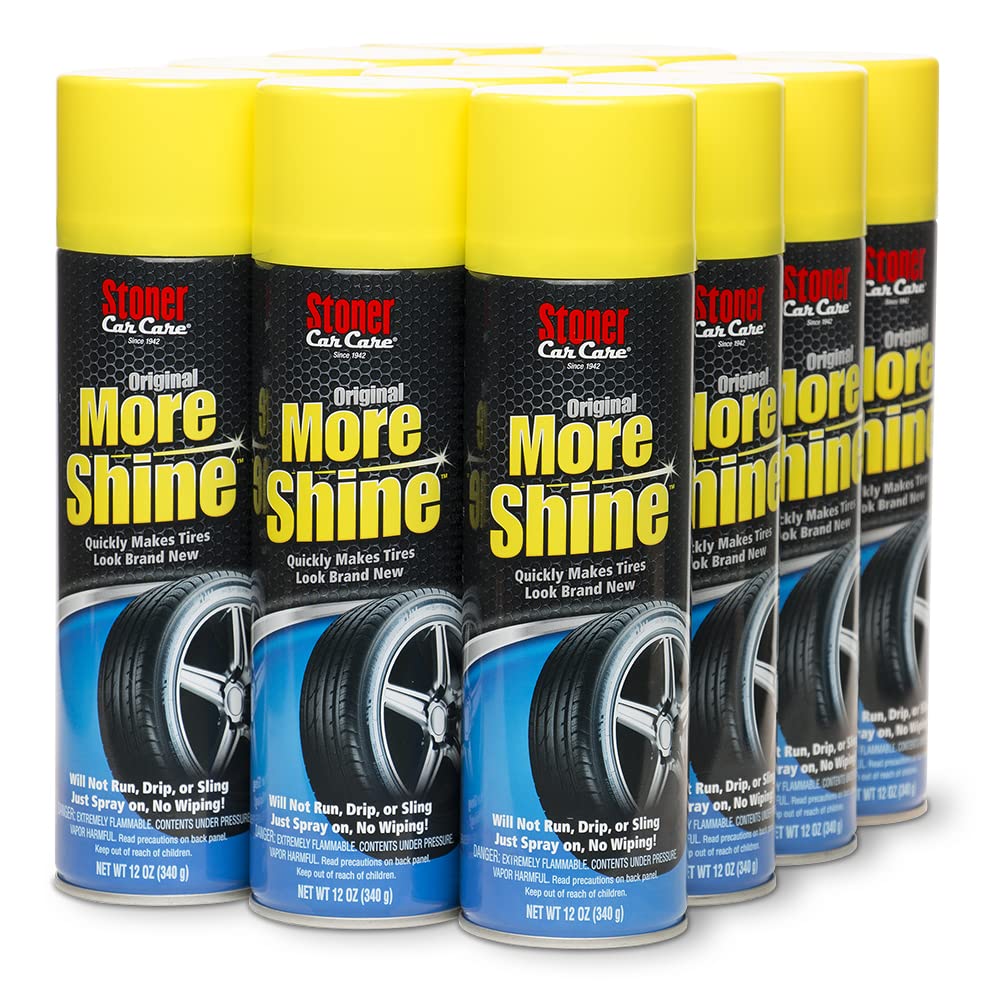 Stoner Car Care 91044-12Pk Original More Shine Tire Finish For Tire And Wheel Care Creates A Long-Lasting, Rain-Resistant Tire S