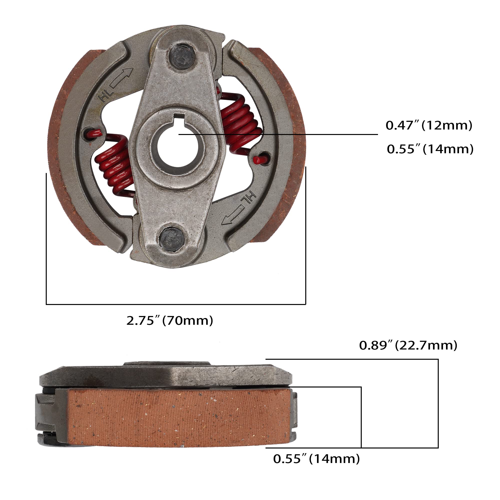 Racing Heavy Duty Mini Moto Clutch Pad 43 47 49Cc Engine Pocket Kid Atv