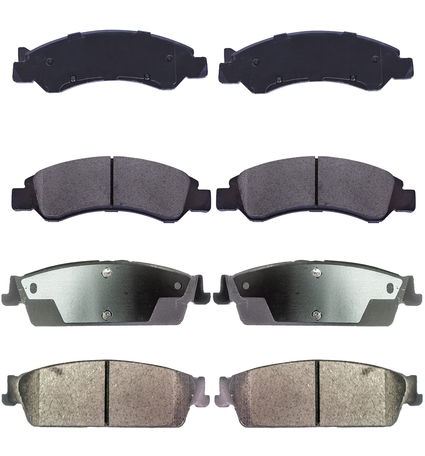 EXPPOWER Replacement for Front,Rear Brake Pads Ceramic ESCALADE/ESV/SUBURBAN 1500/TAHOE/YUKON/YUKON XL 1500 2008-2014,ESCALADE E
