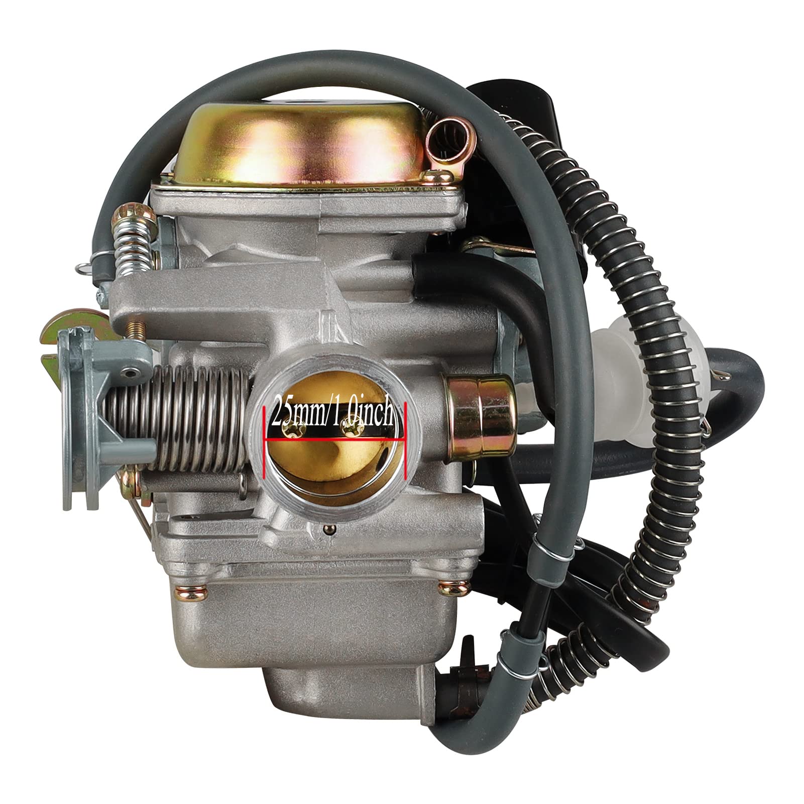 Onsnail 150cc GY6 Carburetor PD24J 24mm for 4-Stroke Engines, Motorcycle, Scooter, ATV, Go Kart with Electric Choke