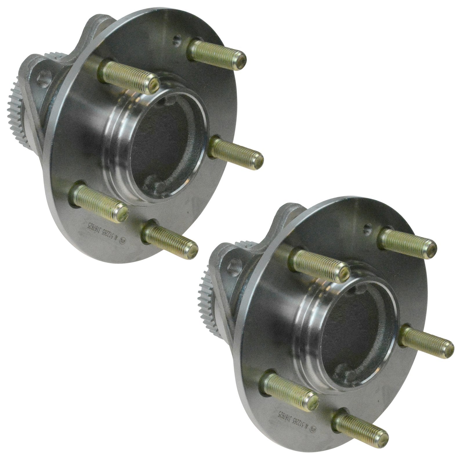 Trq Rear Wheel Hub Bearings Assembly Set Compatible With 2006-2010 Hyundai Sonata Kia Optima