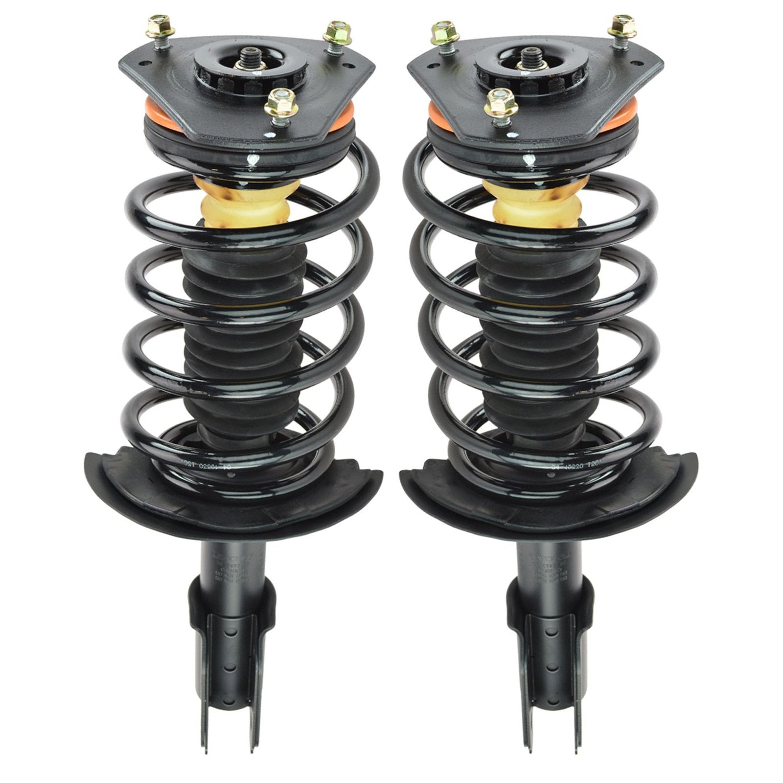 Trq Front Strut & Coil Spring Assembly Set Driver & Passenger Sides Compatible With 00-13 Chevrolet Impala 98-02 Oldsmobile Intr
