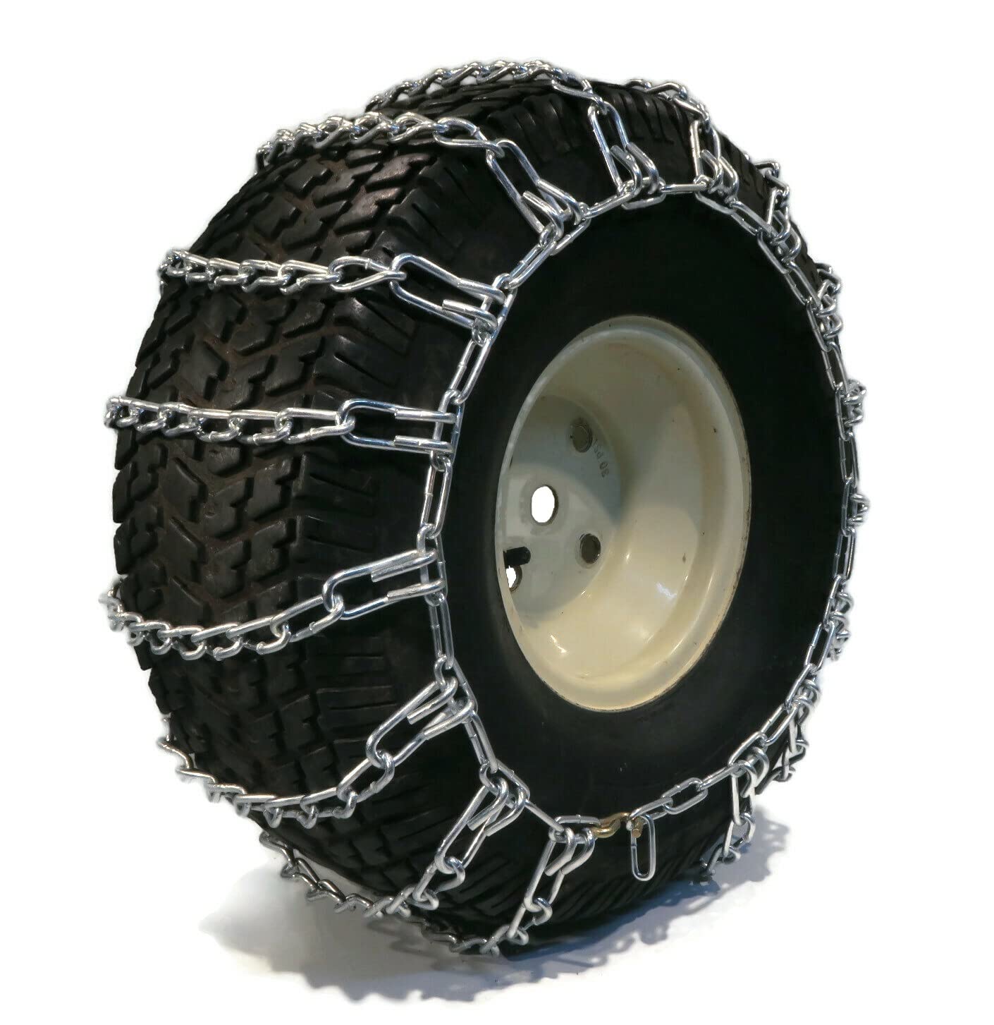 Nalymory 5572 Rotary Tractor Tire Chains - Set of 2, 26"x12"x12", Alloy Steel, 2 Link Spacing