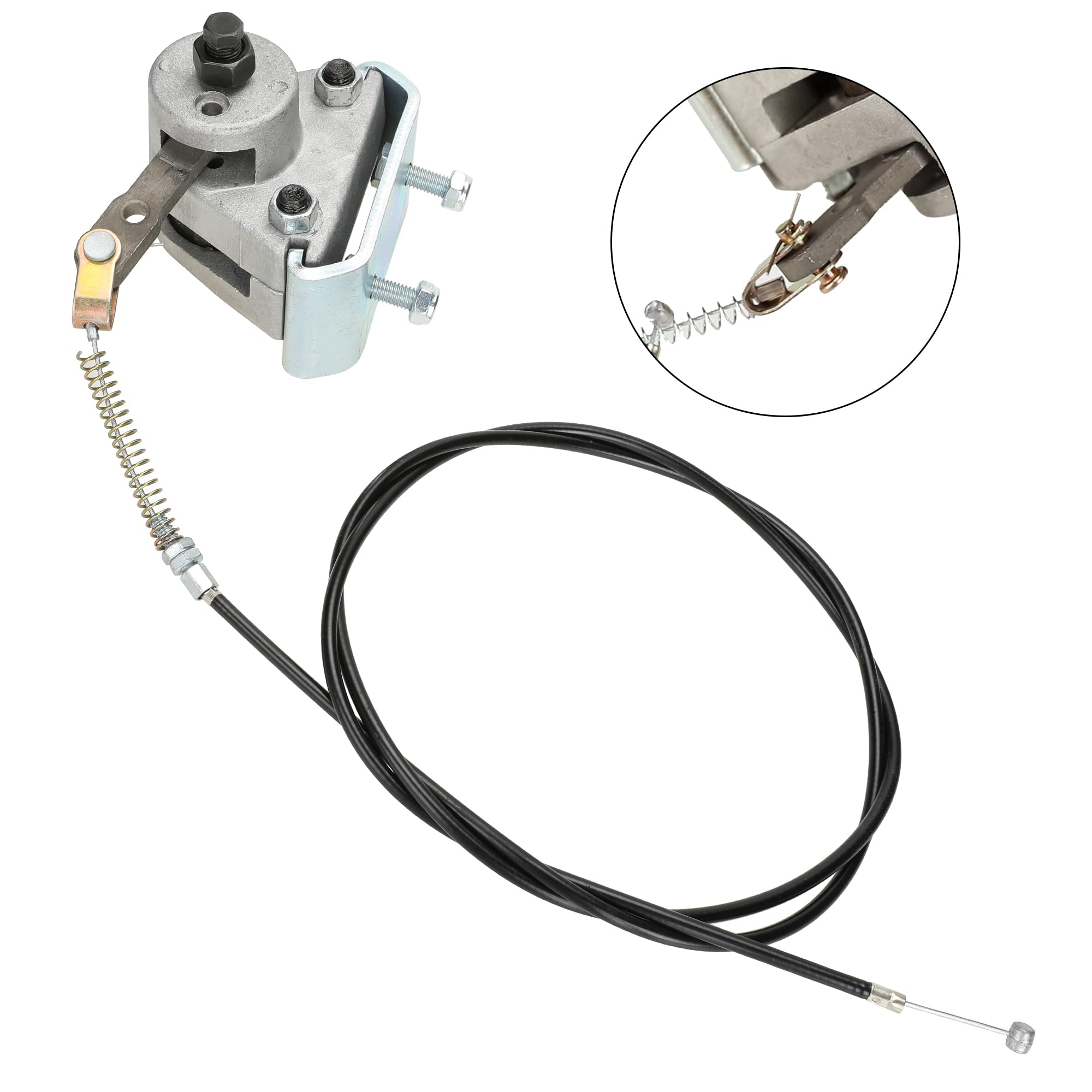 GREHUA Go Kart Brake Caliper & Bracket with 56" Cable, Pads for Predator 212cc/196cc, Silver