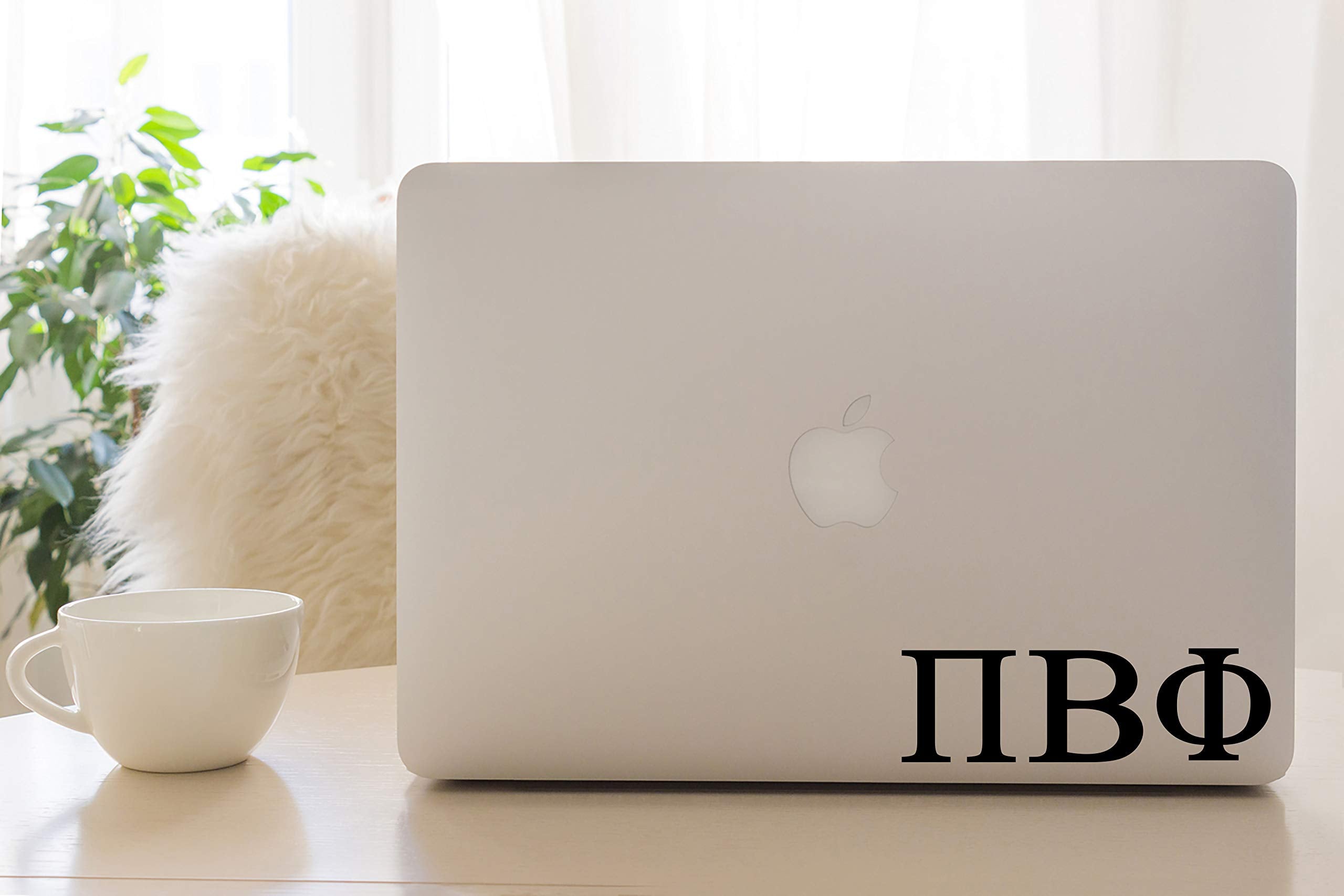 Pro-Graphx Pi Beta Phi Greek Sorority Vinyl Sticker Decal, 2.5" Tall, Black