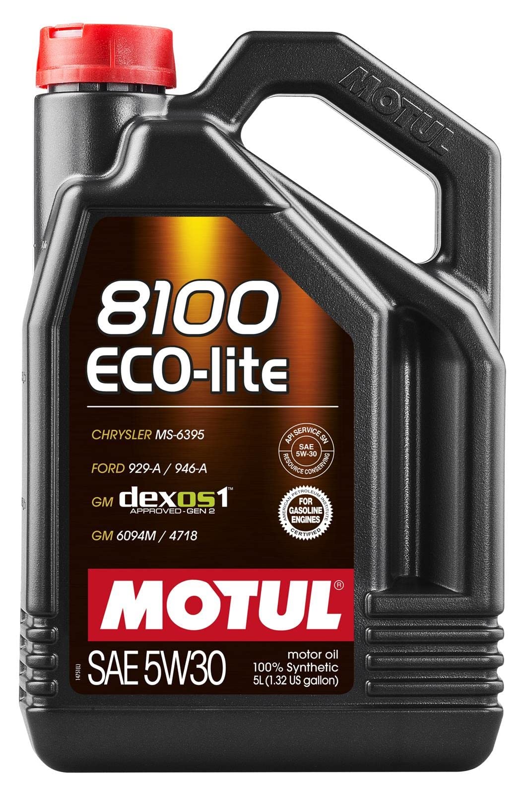 Motul 108214 8100 EDO-LITE SAE 5W-30 Motor Oil, 5L
