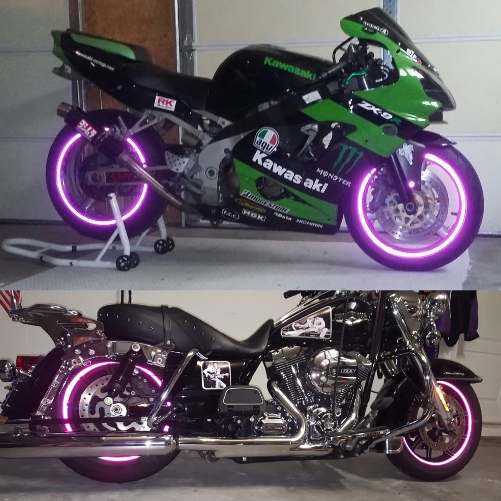customTAYLOR33 Purple High Intensity Reflective Safety Rim Tapes, 12" Glass, Special Edition
